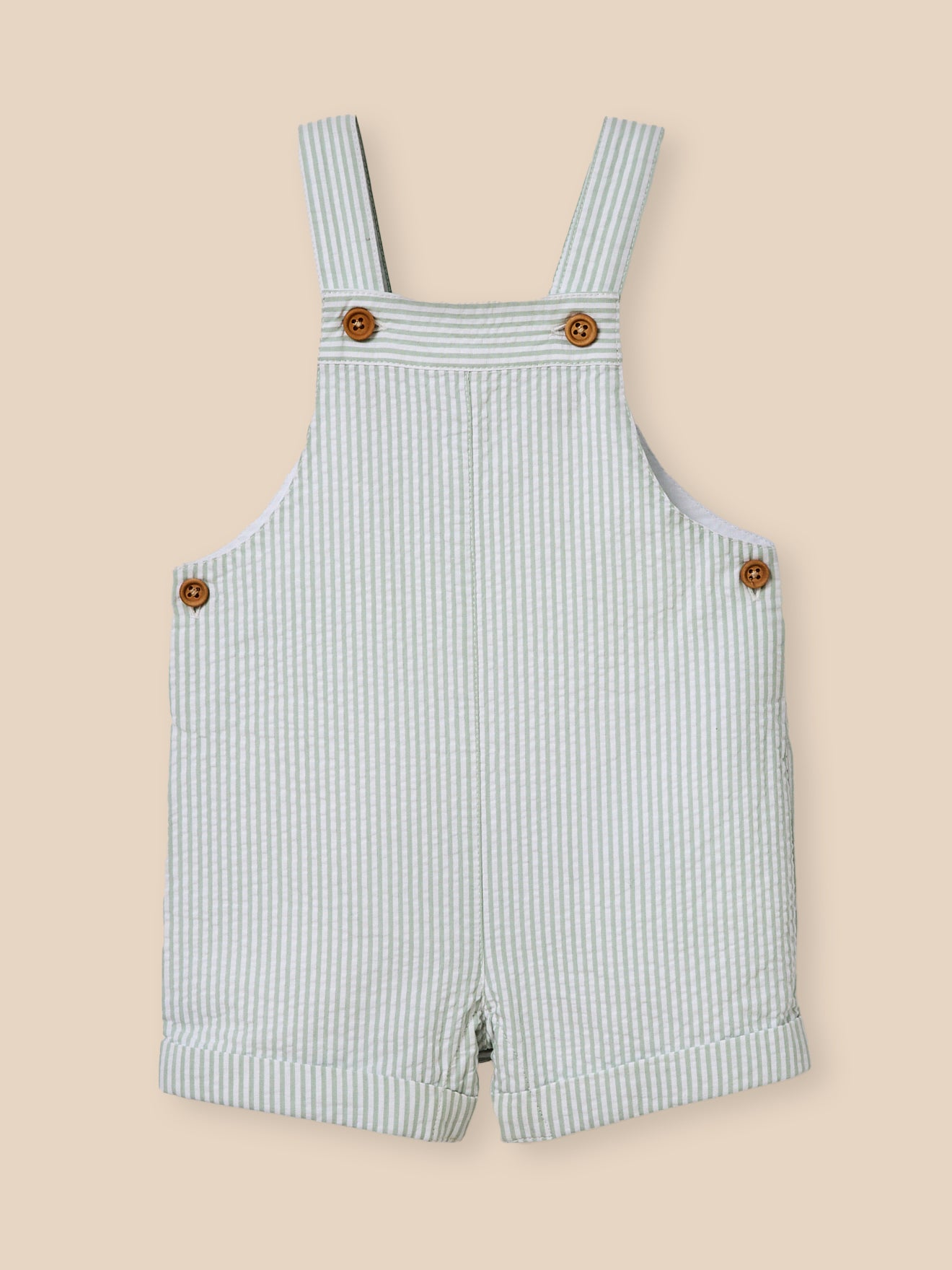 Baby-Latzshorts mit Vichy-Karos