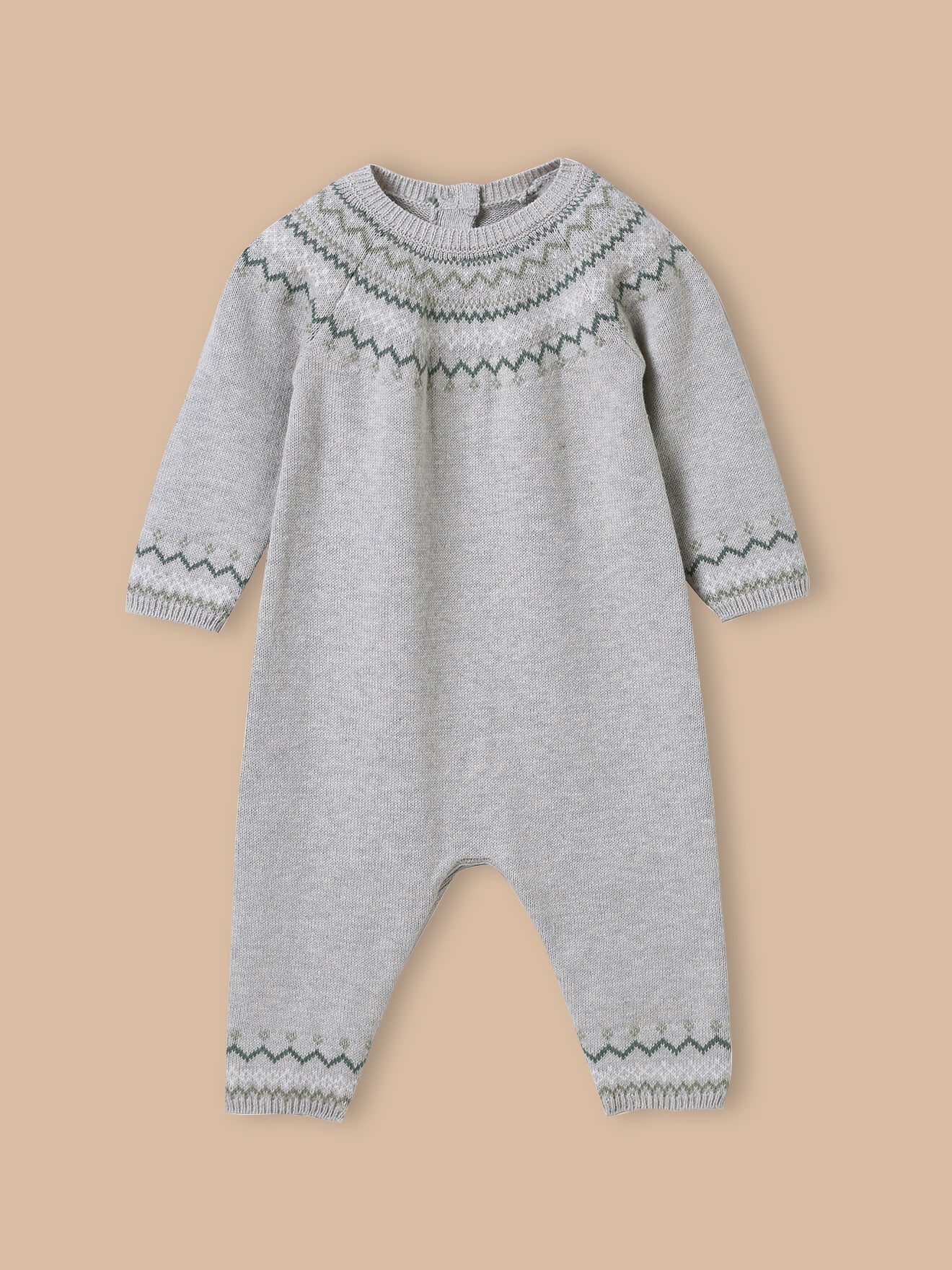 Baby-Overall aus Wolle und Bio-Baumwolle