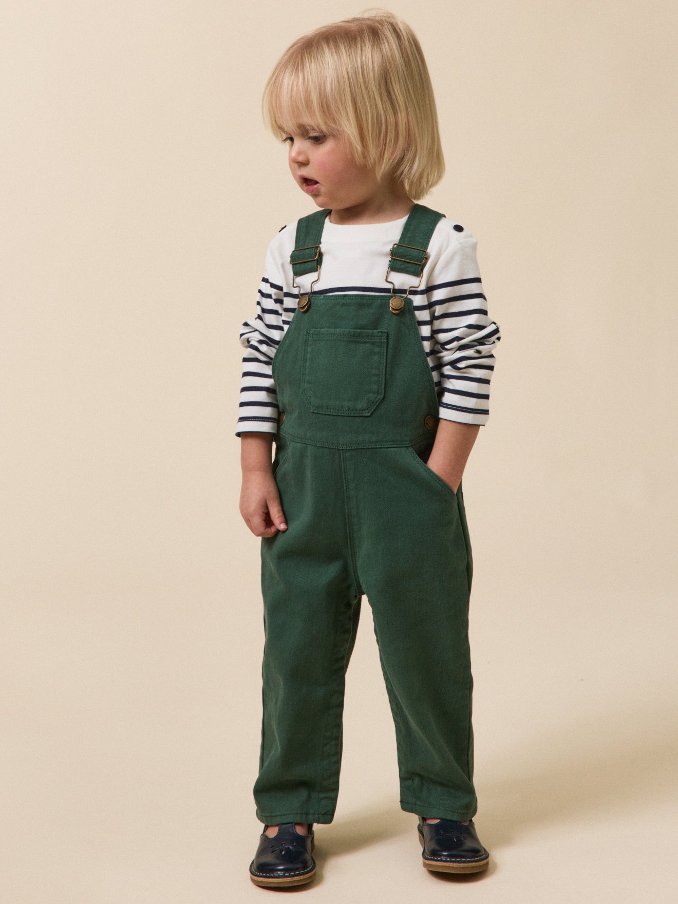 Latzhose, Baby, aus Twill