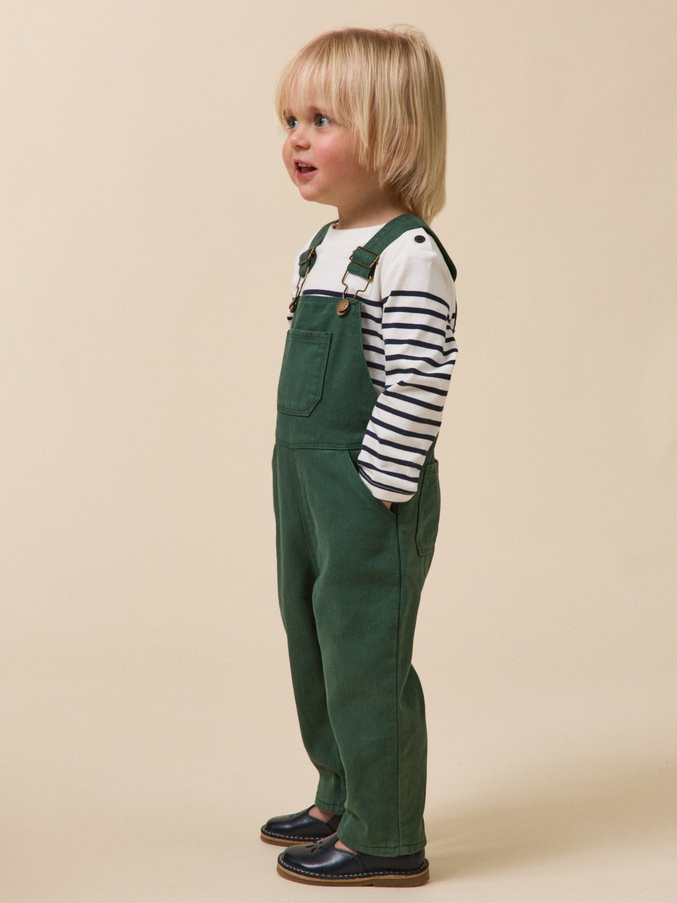 Latzhose, Baby, aus Twill