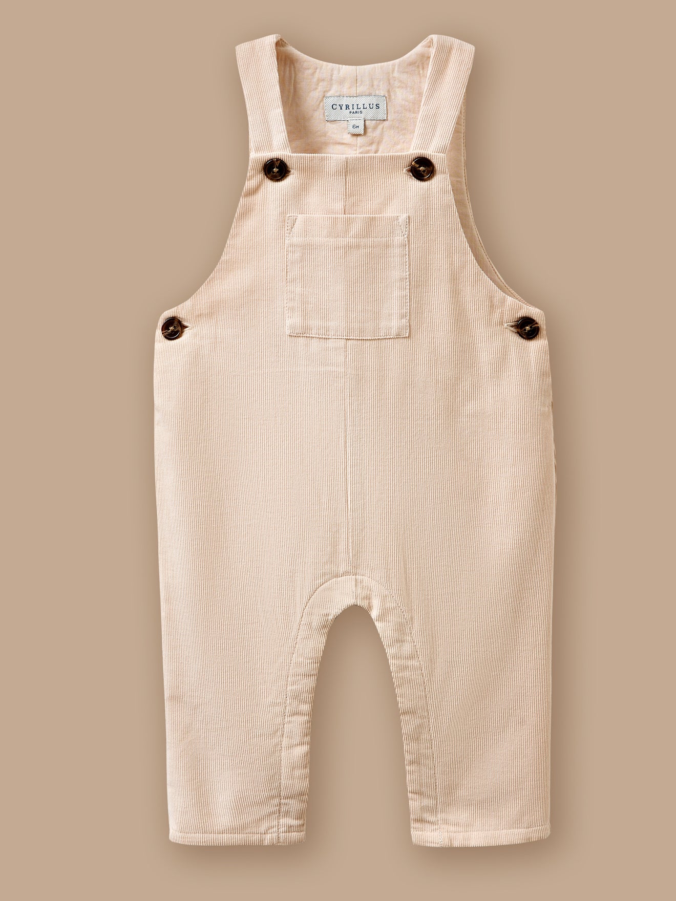 Raffinierte Strampler-Latzhose aus feinem Cord für Babys