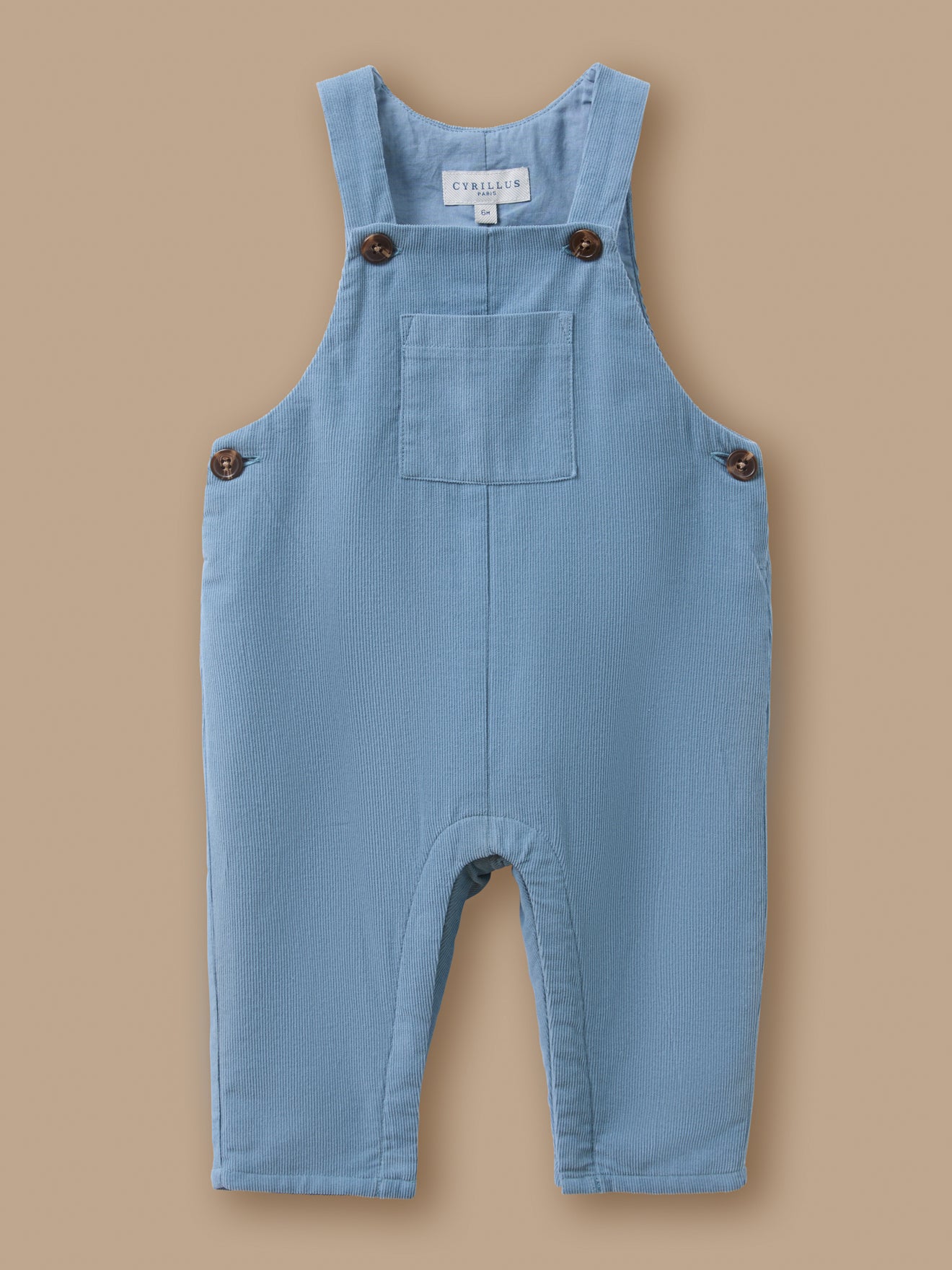 Raffinierte Strampler-Latzhose aus feinem Cord für Babys