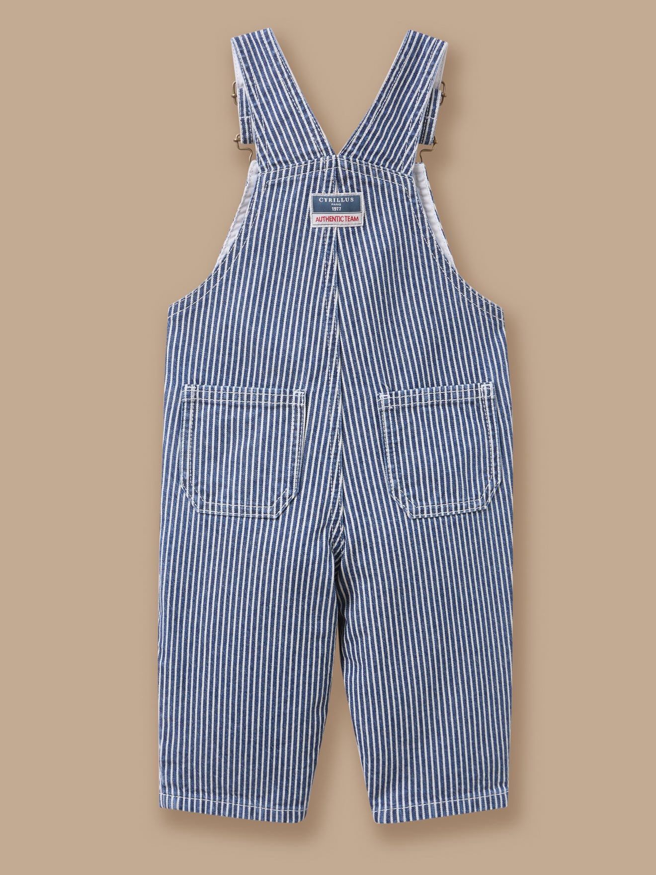 Gestreifter Baby-Latzhose