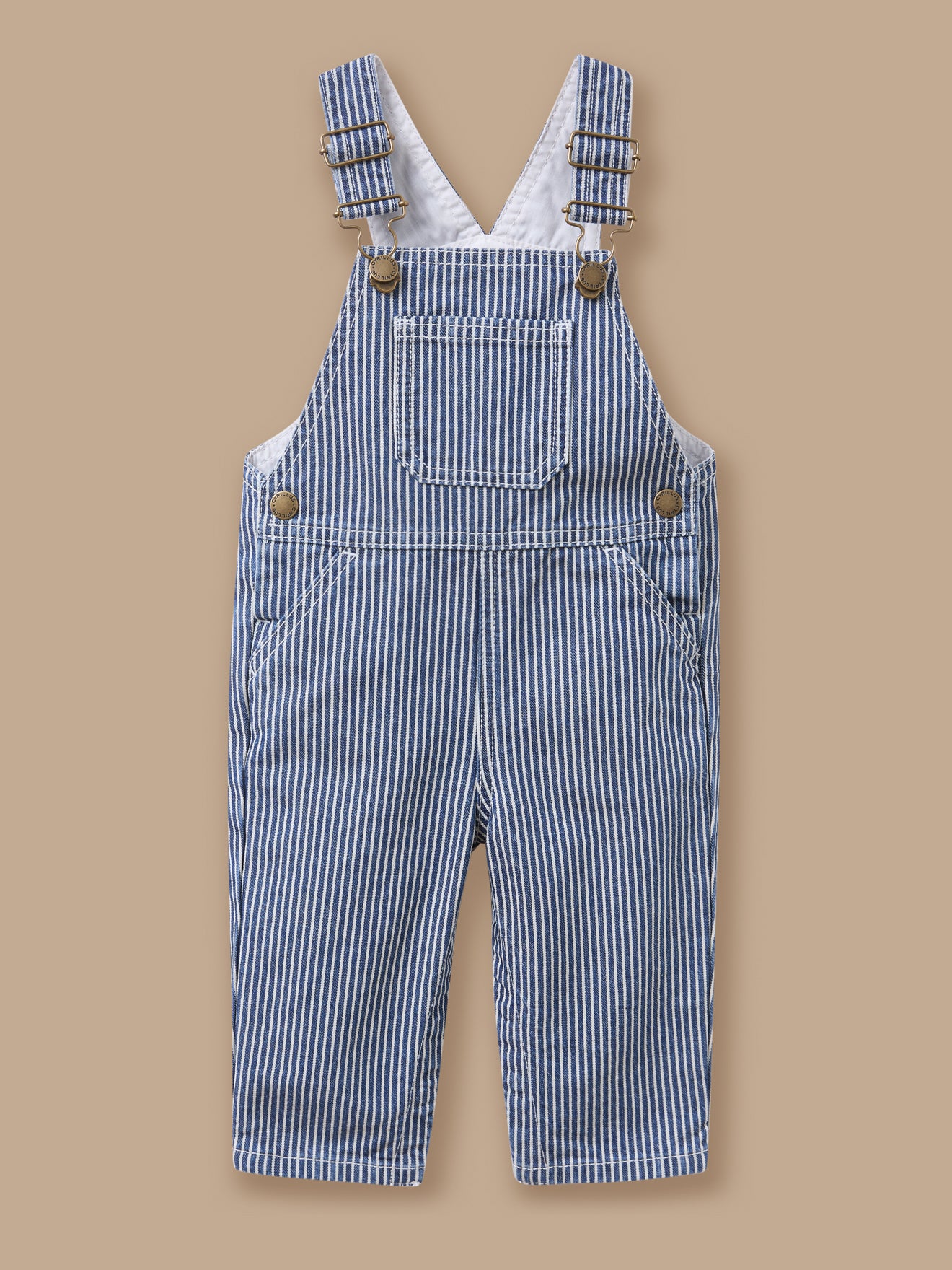 Gestreifter Baby-Latzhose
