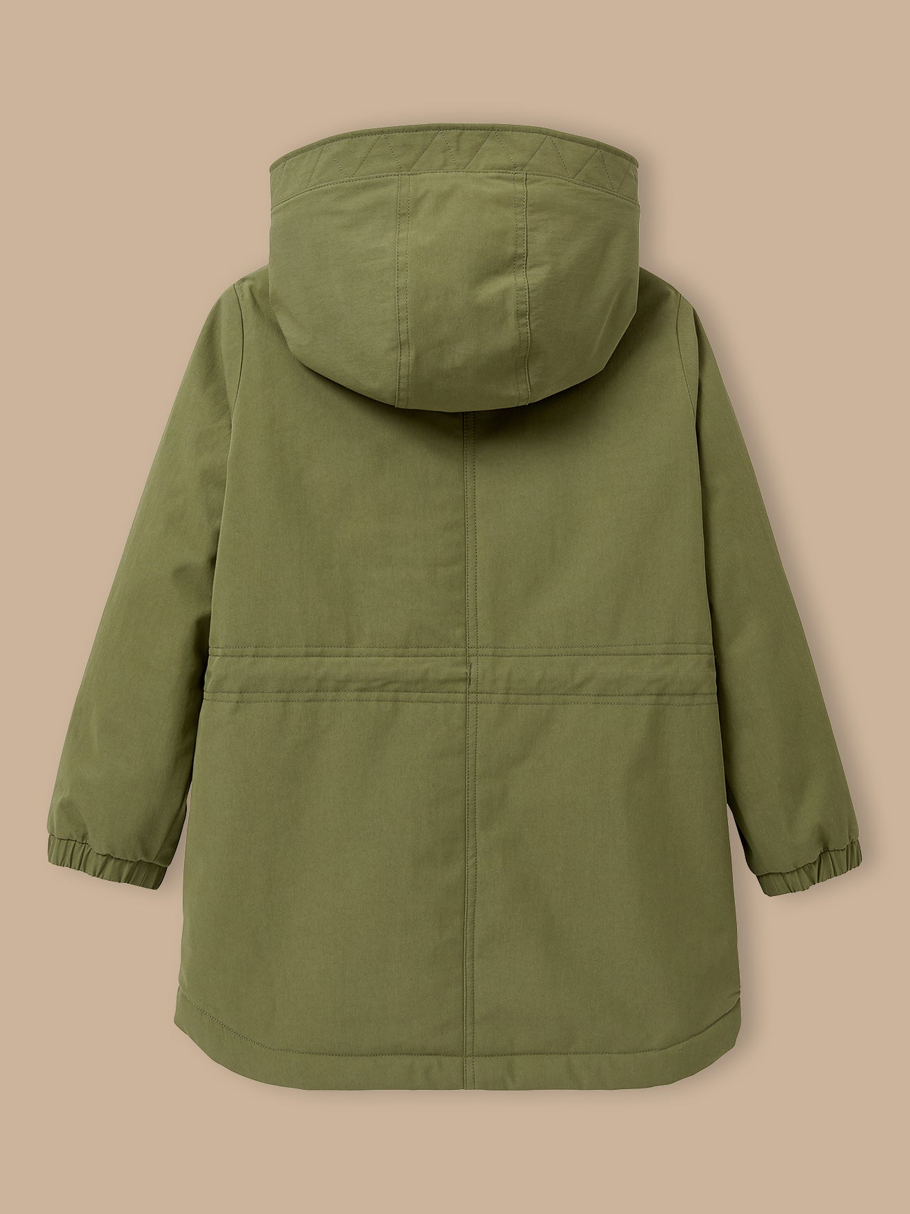 Mädchen-Parka mit Futter aus Pelzimitat