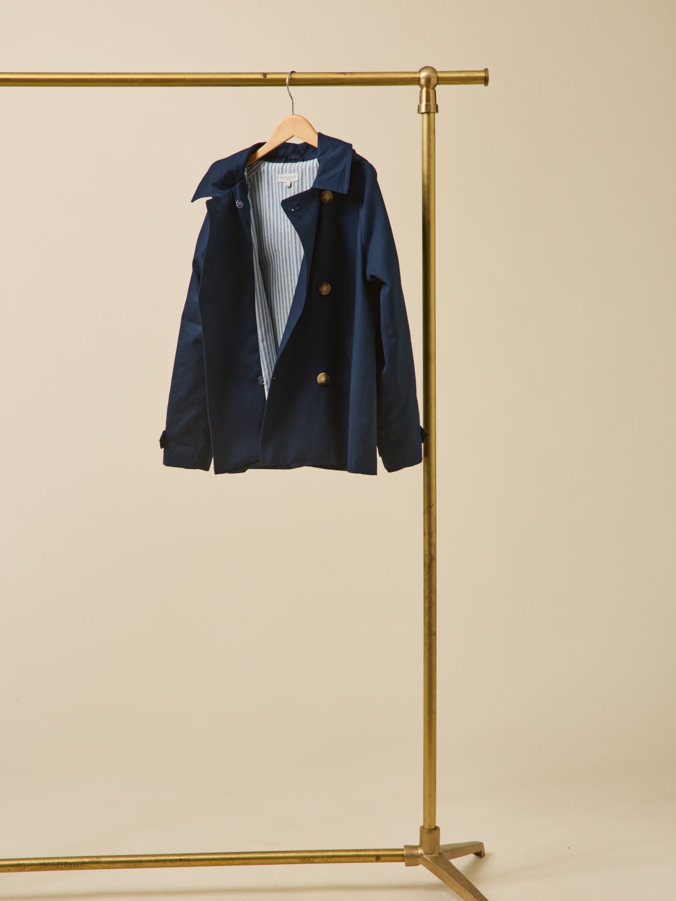 Mädchen-Trenchcoat, kurz – Junior-Kollektion