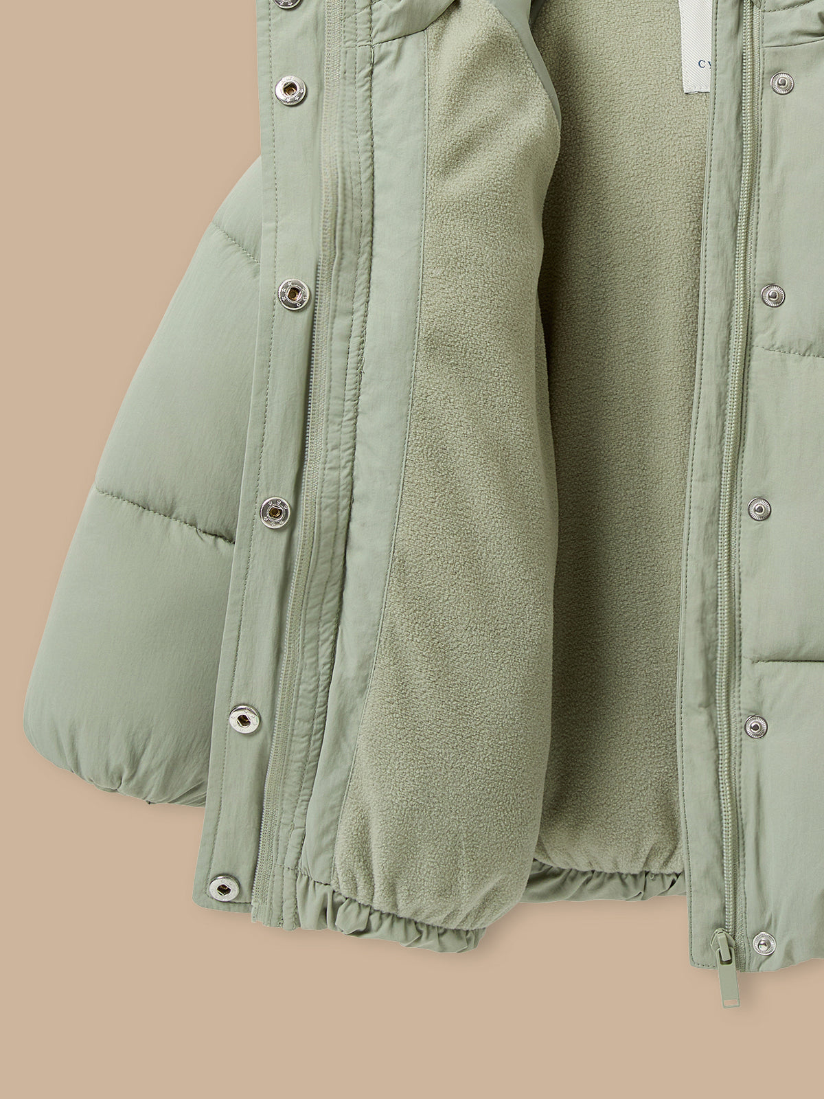 Mädchen-Steppjacke mit Fleecefutter