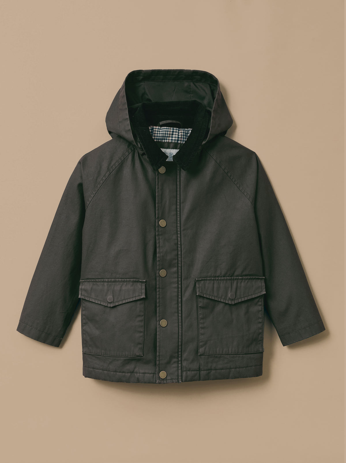 Mädchenjacke aus beschichteter Baumwolle