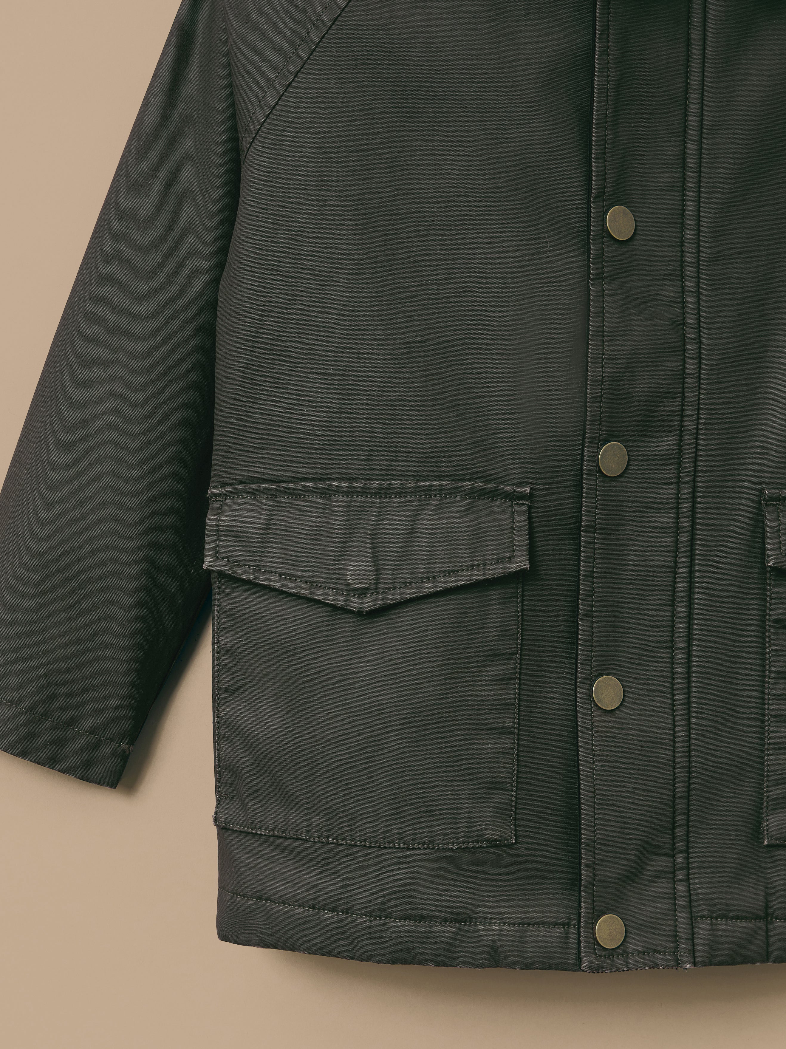 Mädchenjacke aus beschichteter Baumwolle