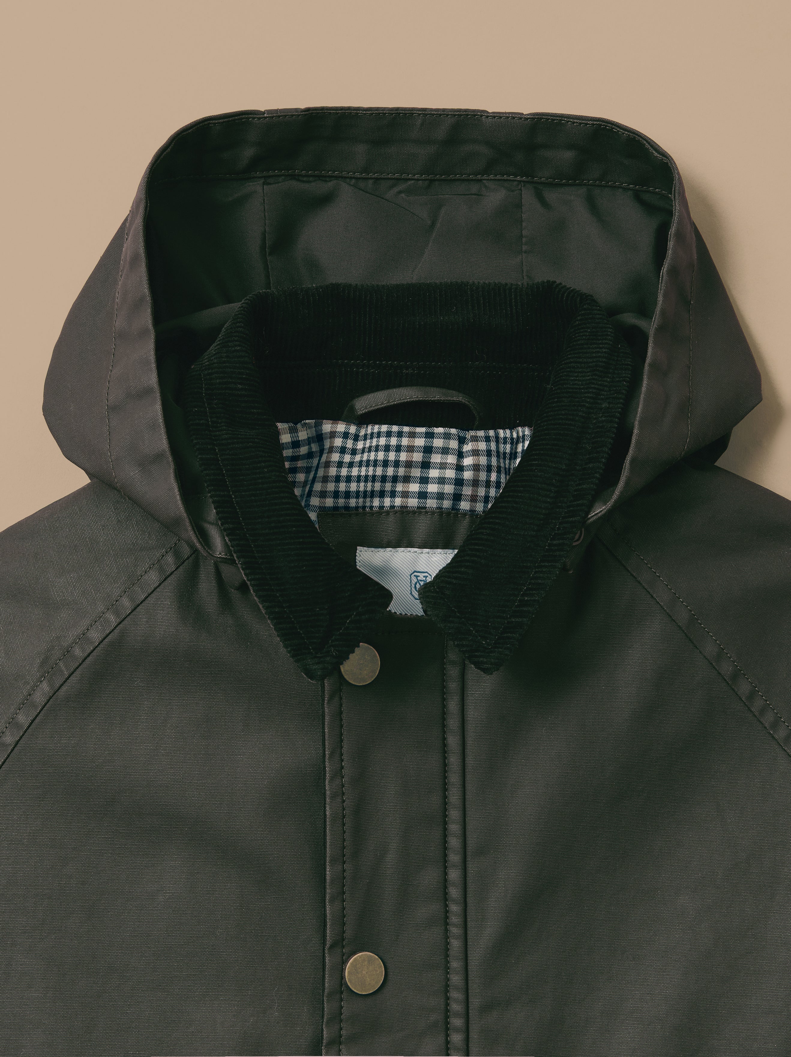 Mädchenjacke aus beschichteter Baumwolle