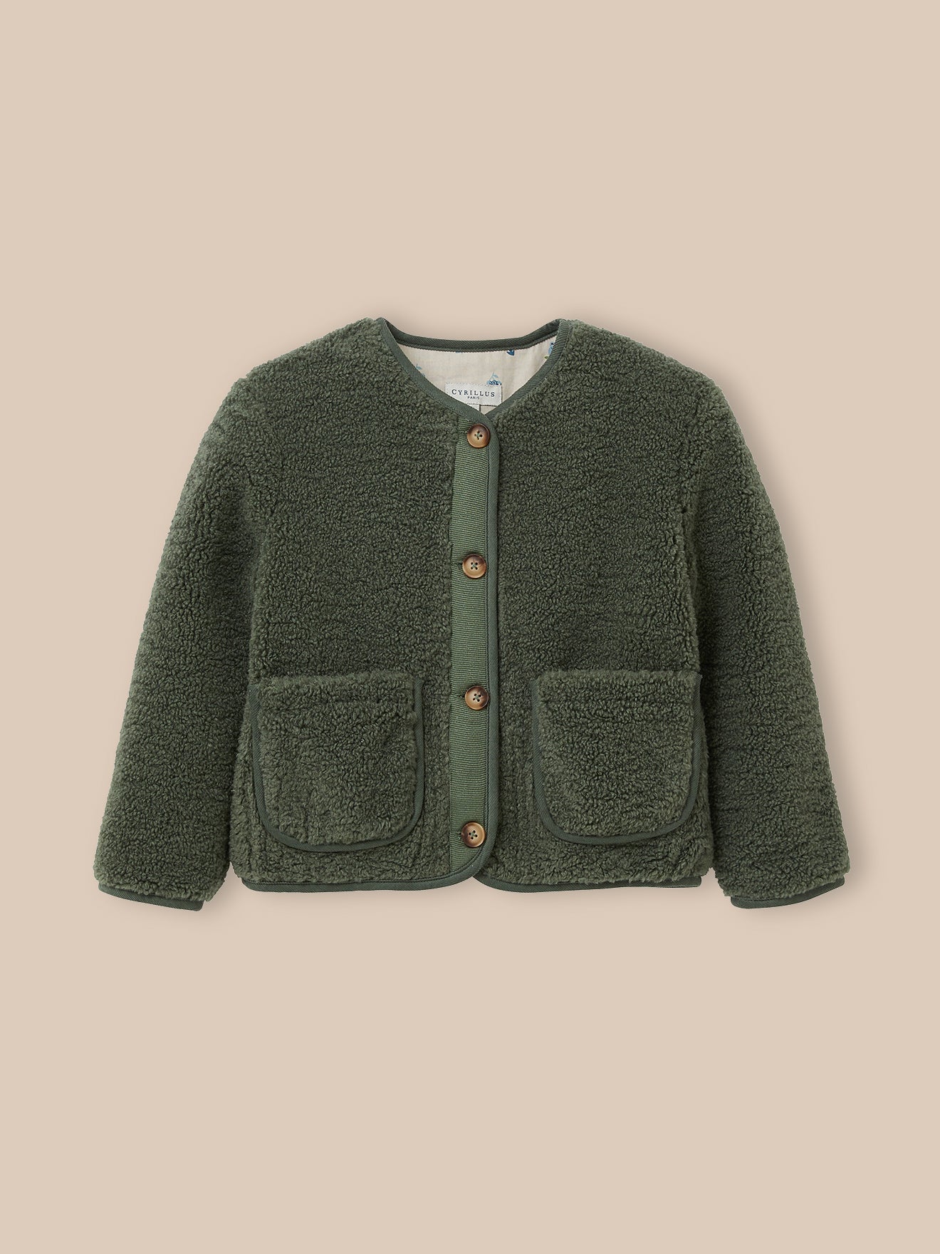 Mädchenjacke aus Sherpa