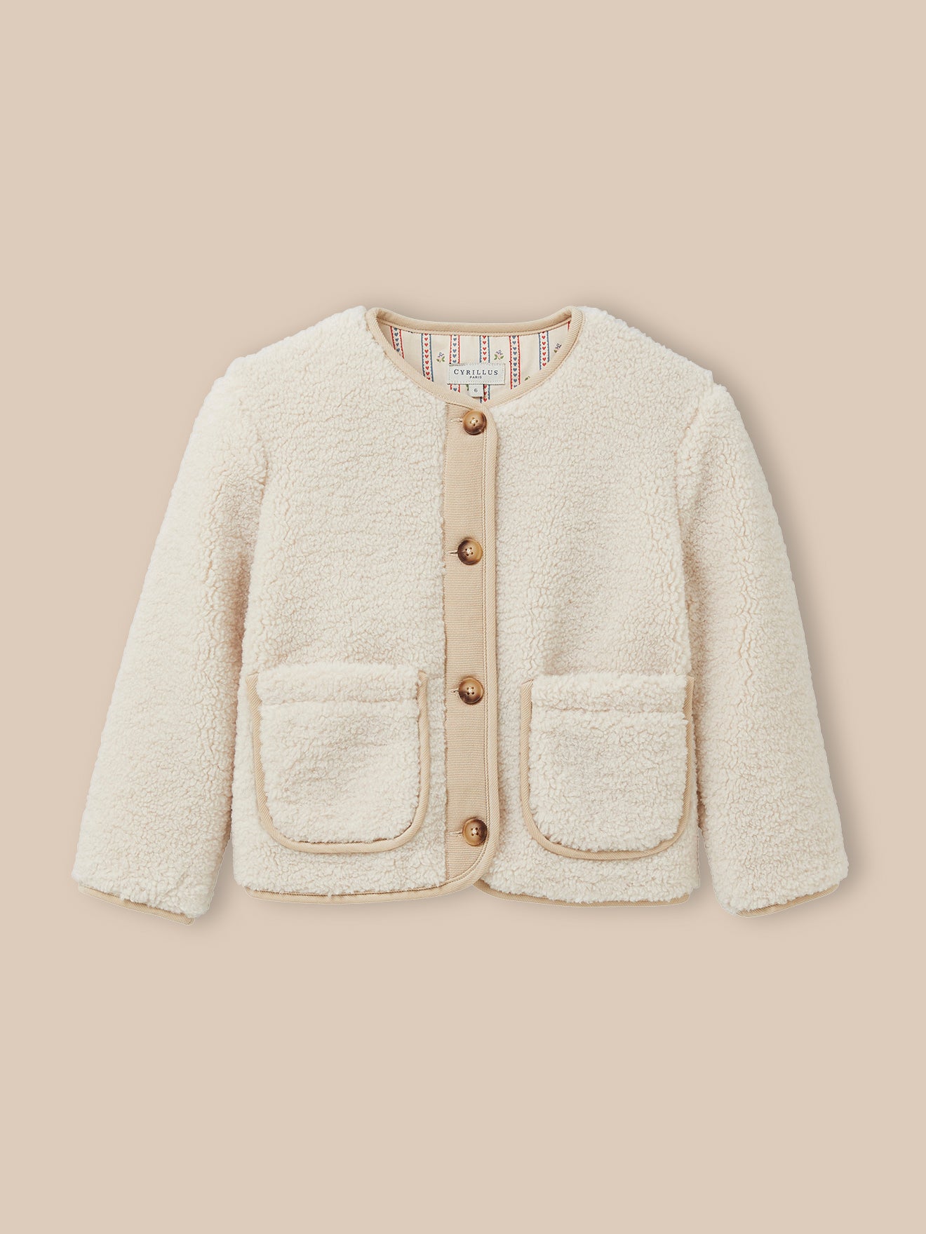Mädchenjacke aus Sherpa