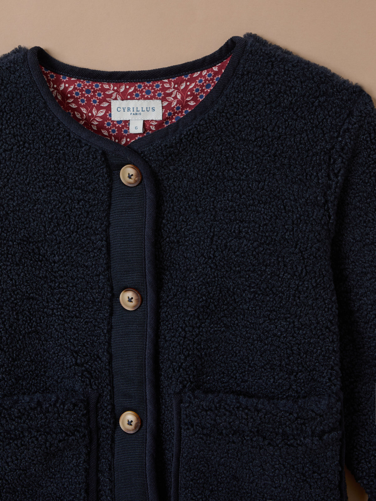 Mädchenjacke aus Sherpa