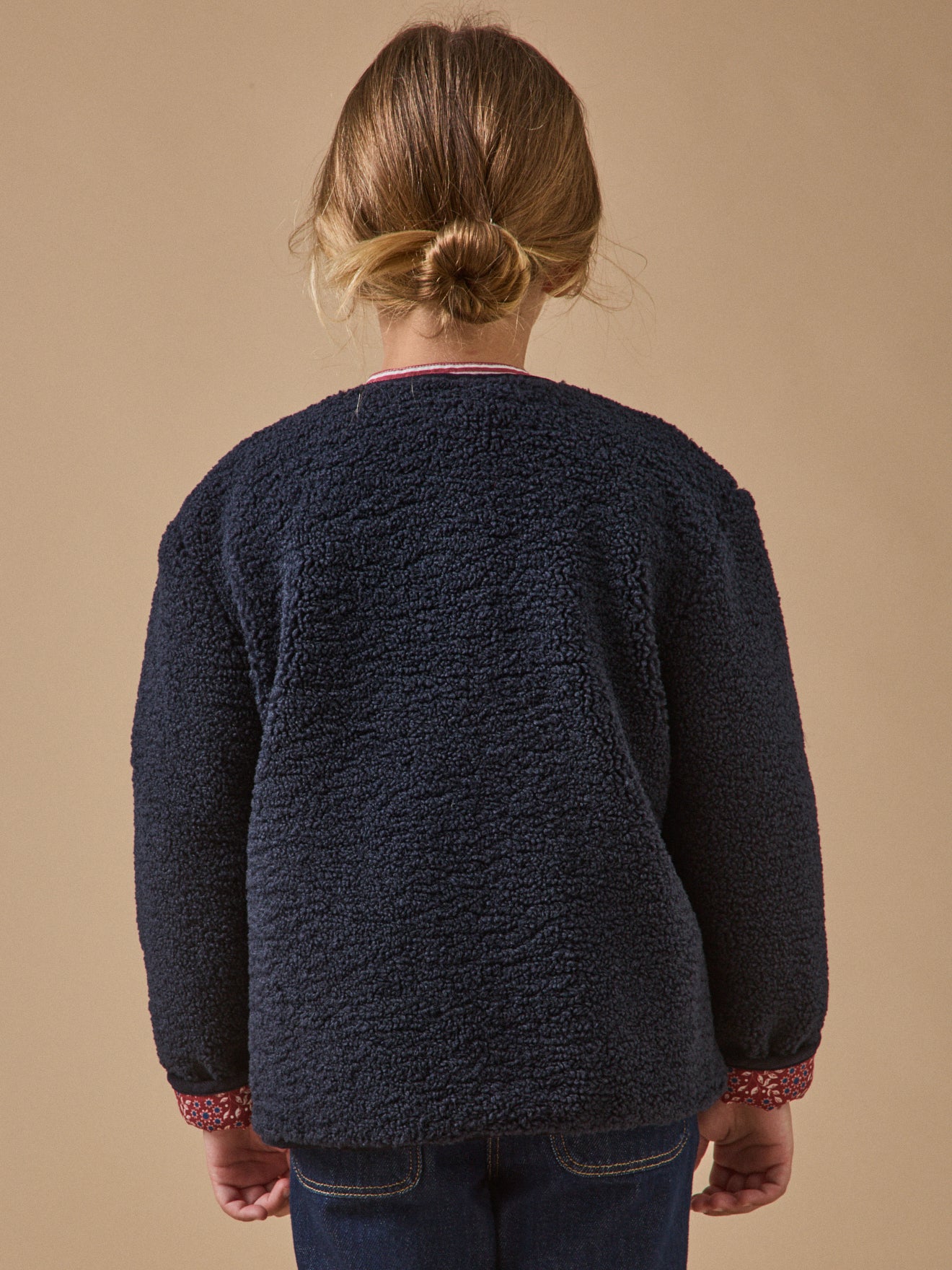 Mädchenjacke aus Sherpa