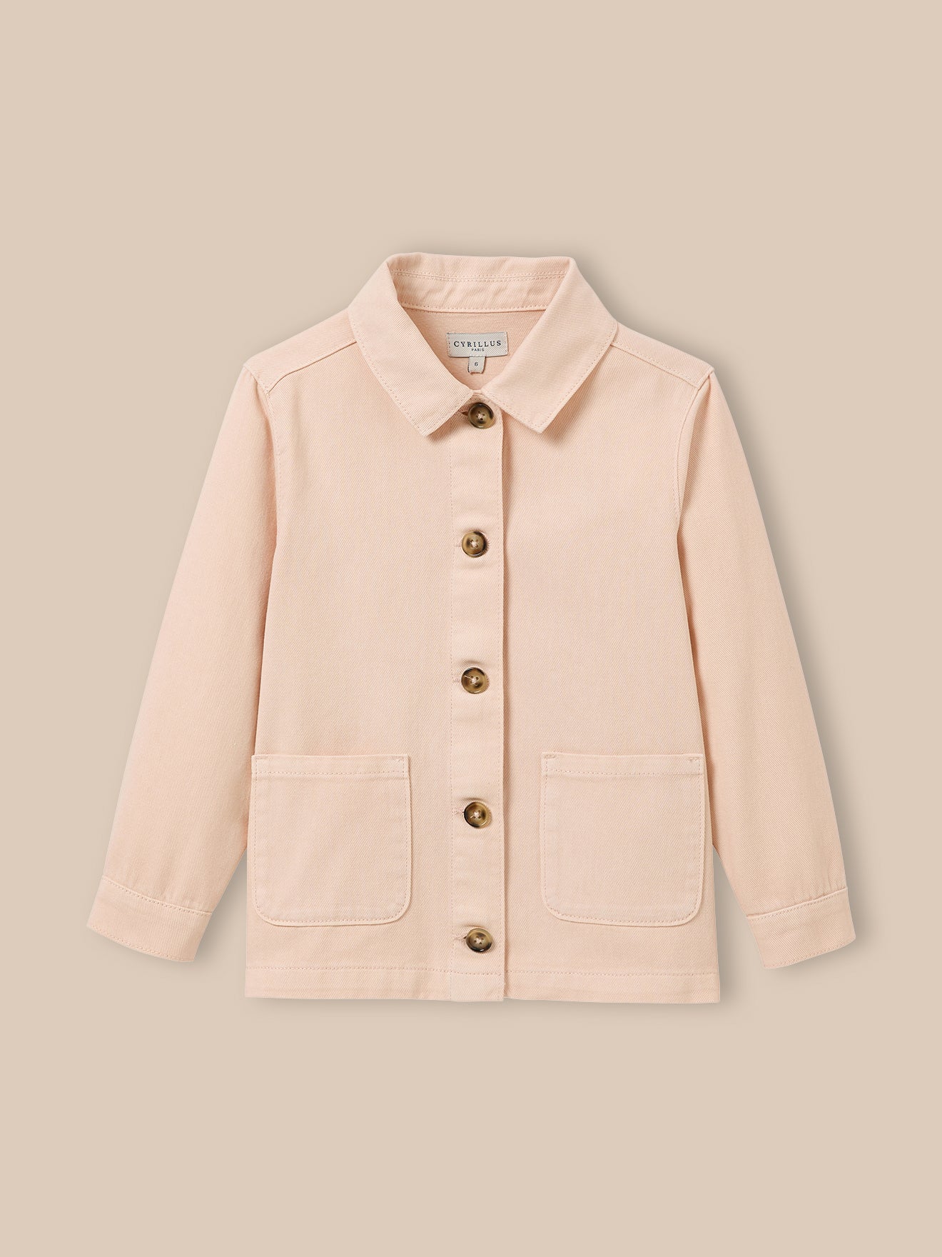 Mädchen-Jeansjacke im « Worker »-Look
