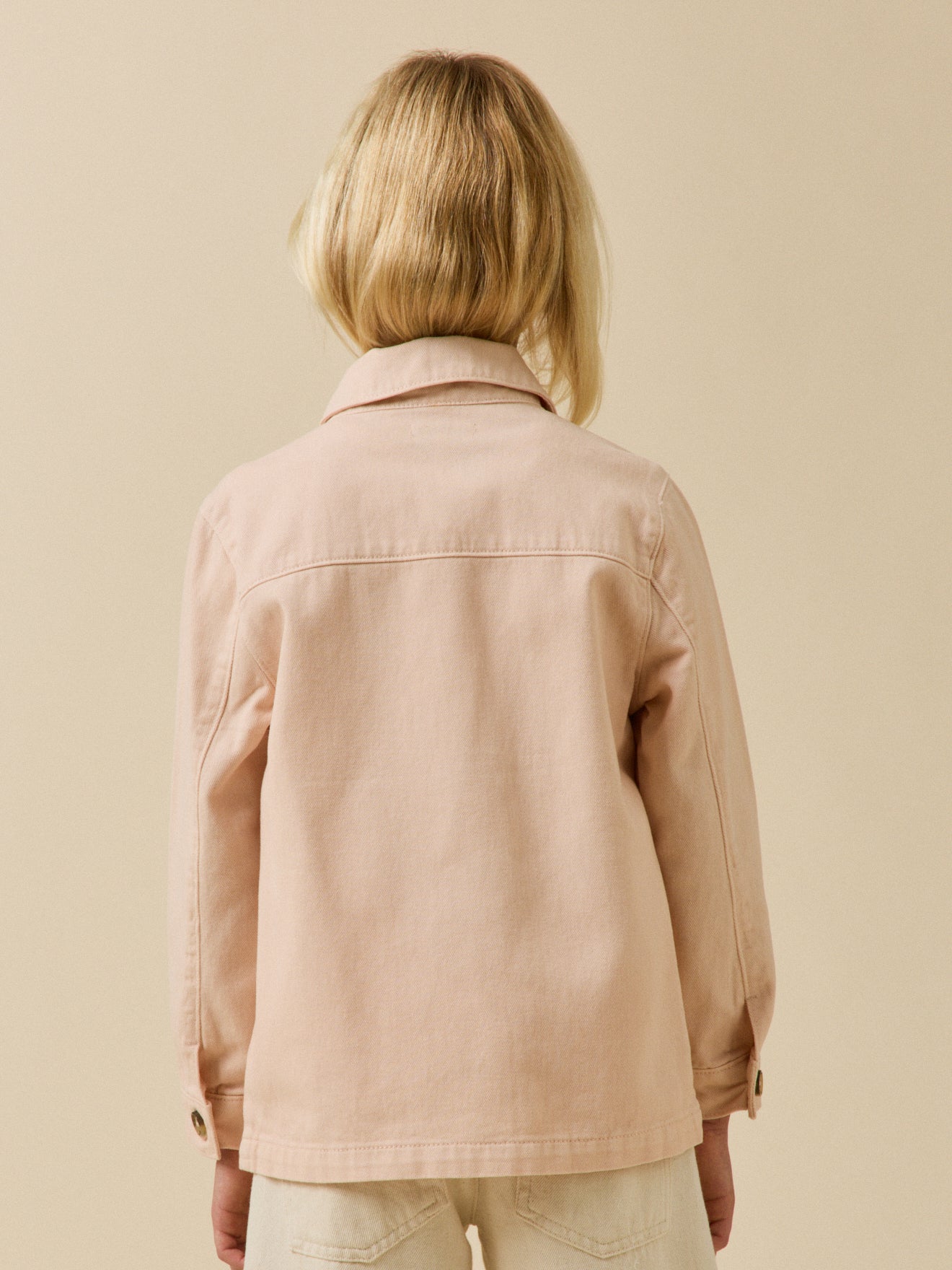 Mädchen-Jeansjacke im « Worker »-Look