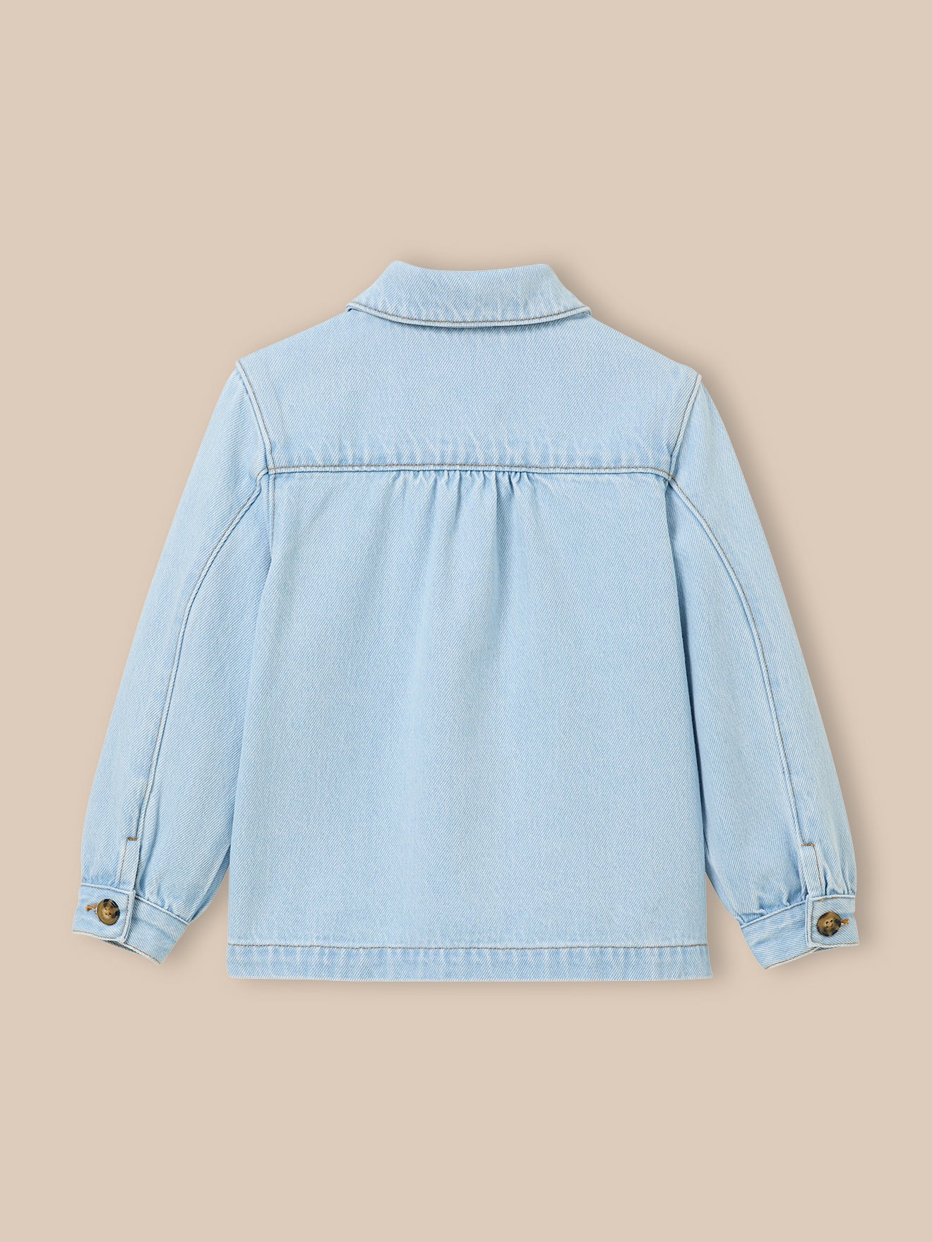 Mädchen-Jeansjacke im « Worker »-Look