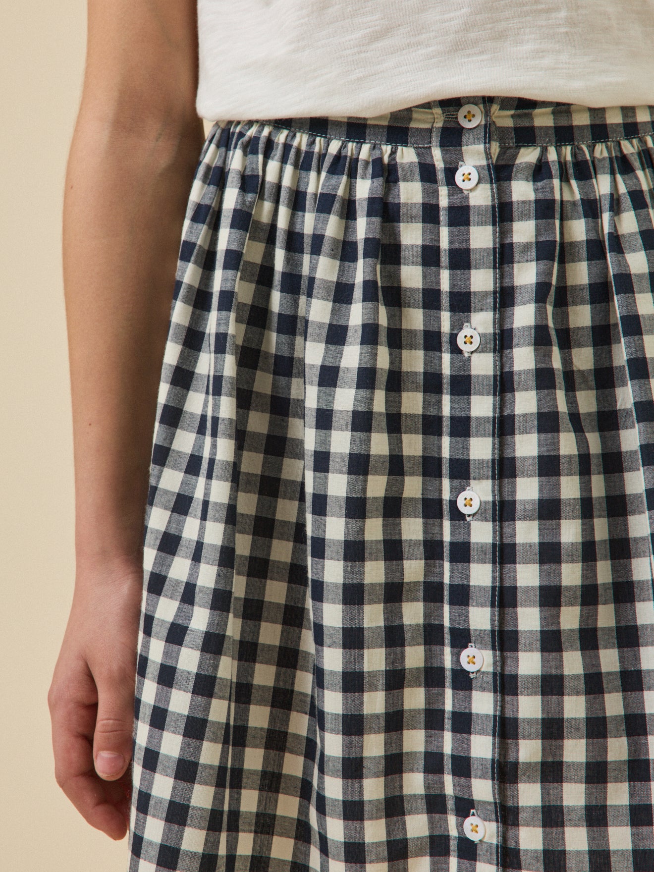 Mädchenrock mit Vichy-Karos
