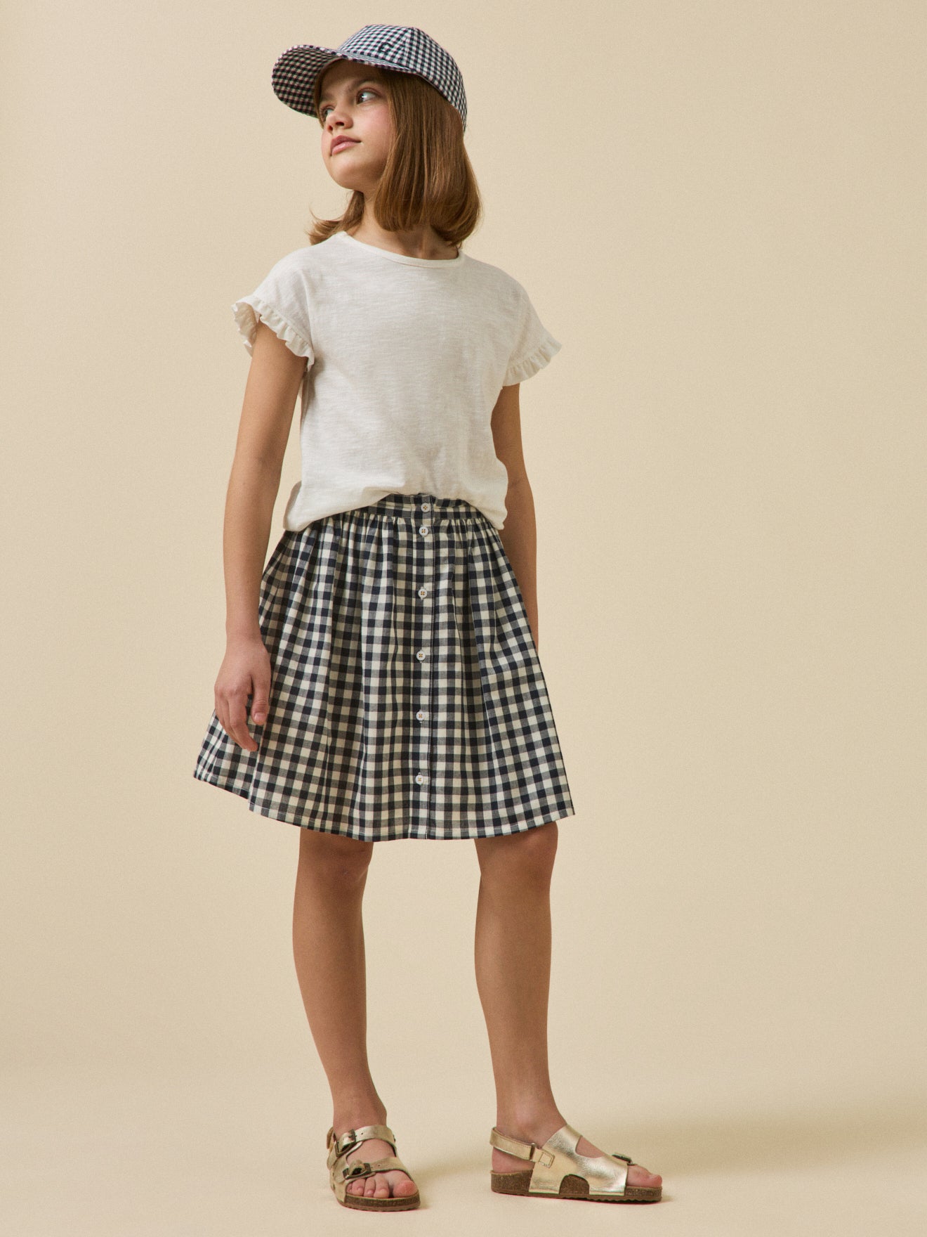 Mädchenrock mit Vichy-Karos