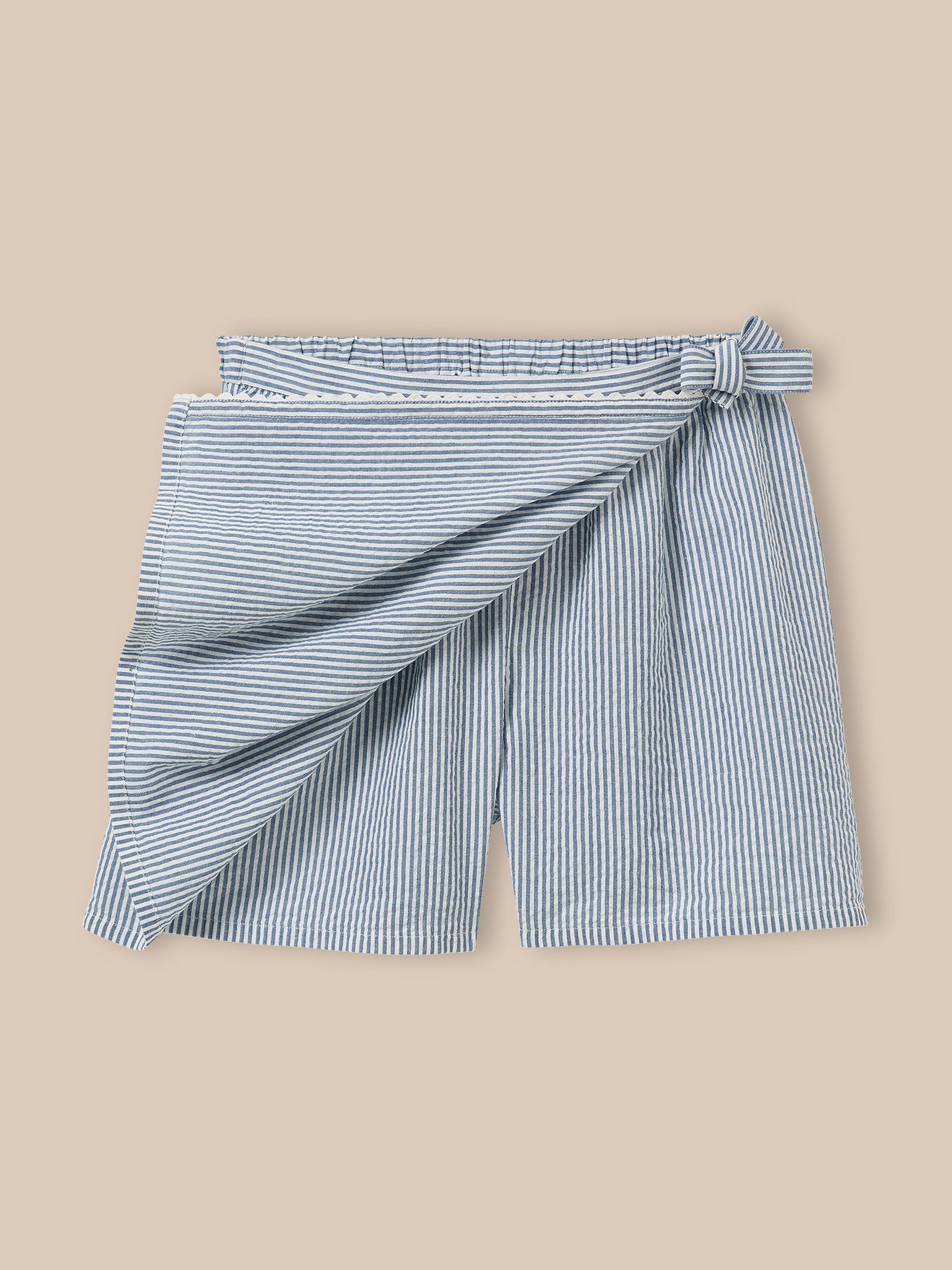 Mädchen-Hosenrock aus Seersucker