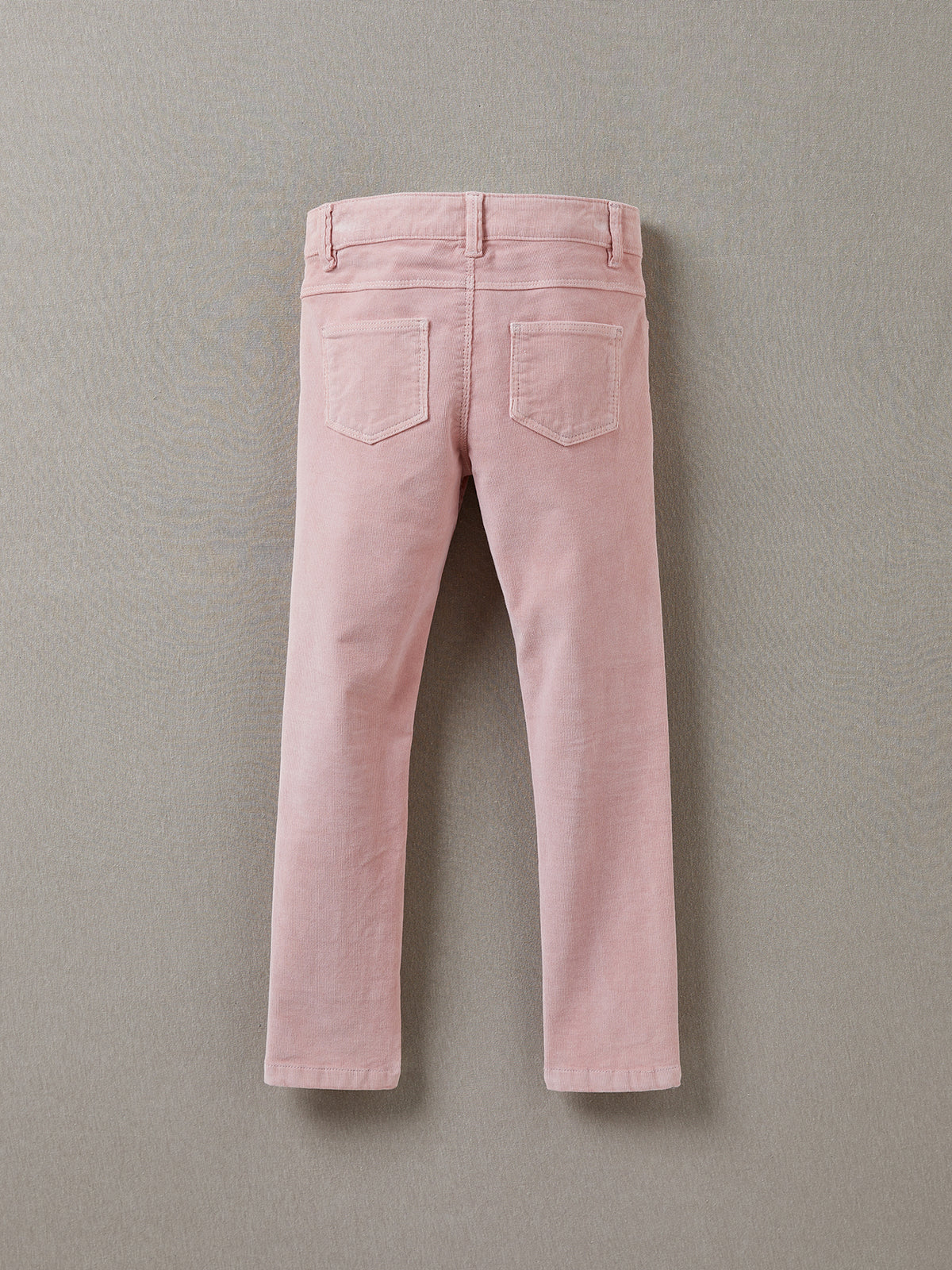 Mädchen Slim Fit Hose aus Velours