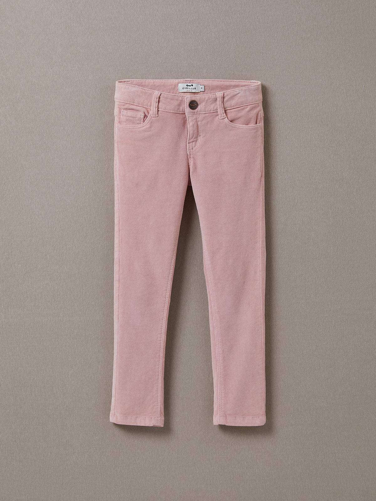 Mädchen Slim Fit Hose aus Velours