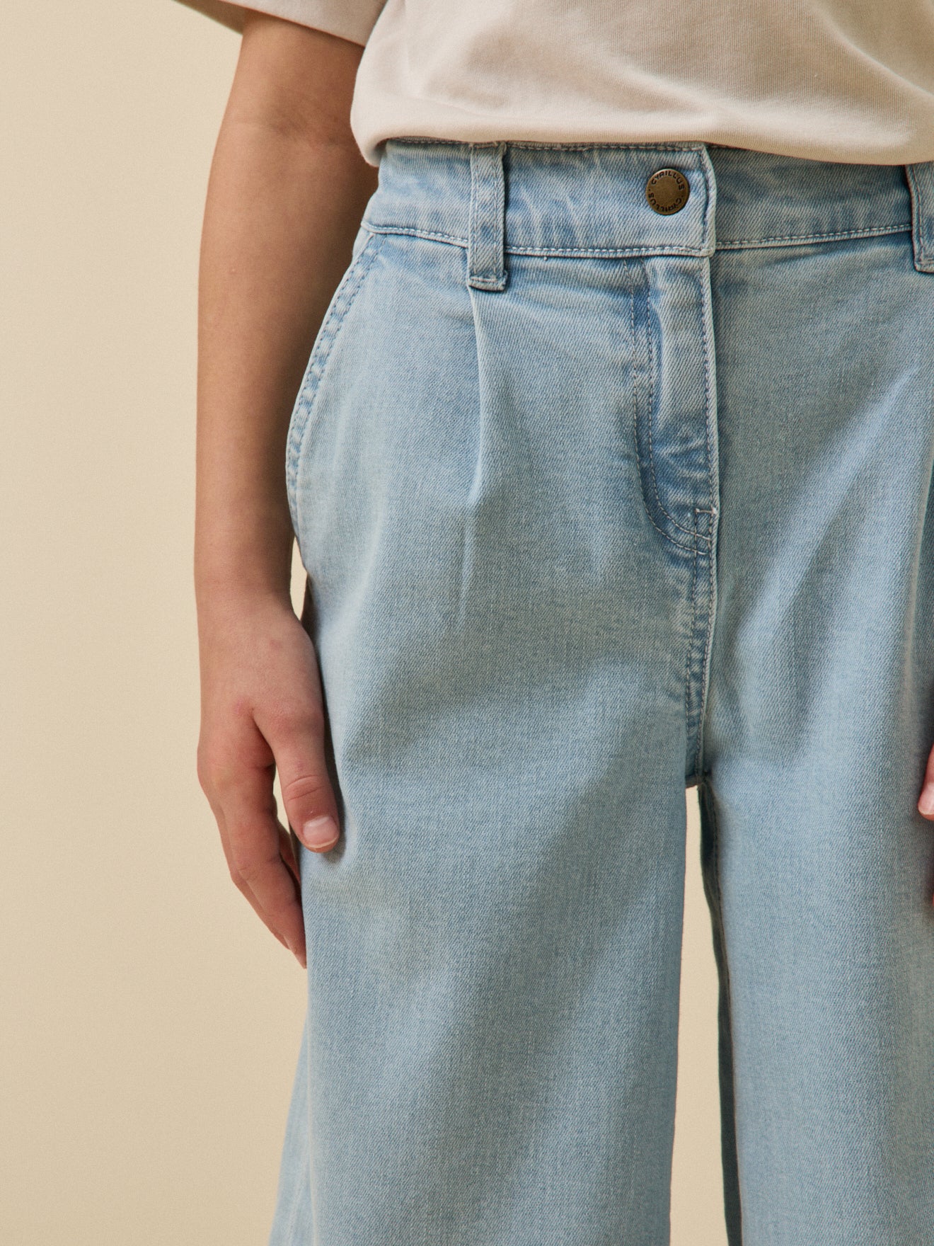 Mädchen-Jeans, weiter Schnitt