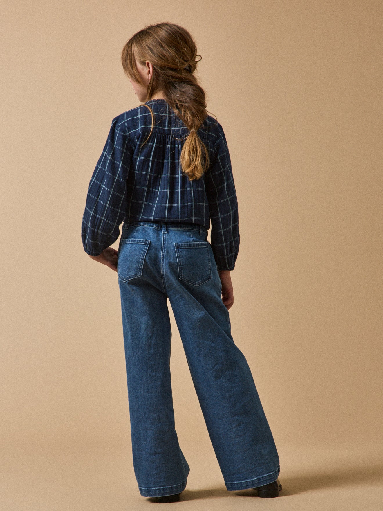 Mädchen-Jeans, weiter Schnitt