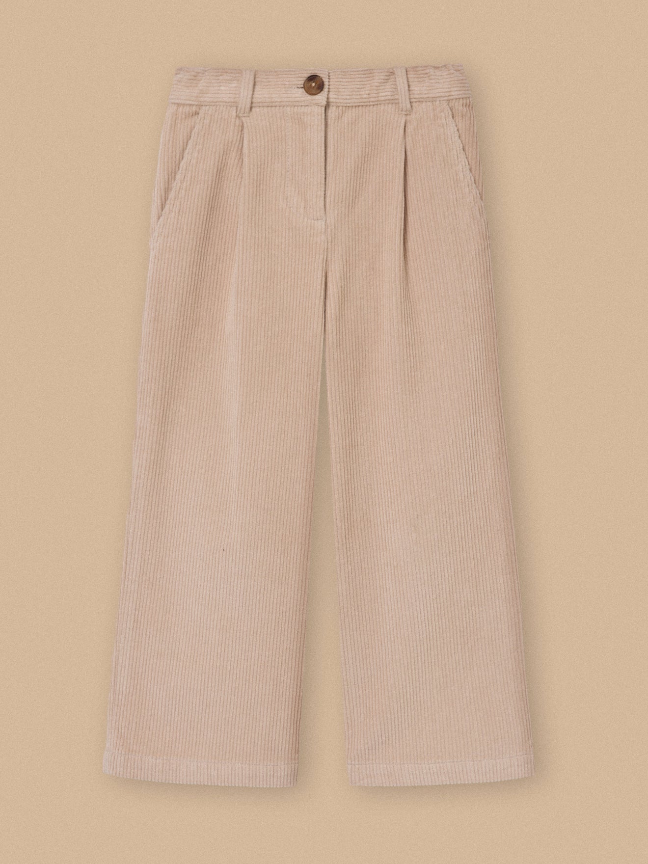 Mädchen-Schlaghose aus Velours