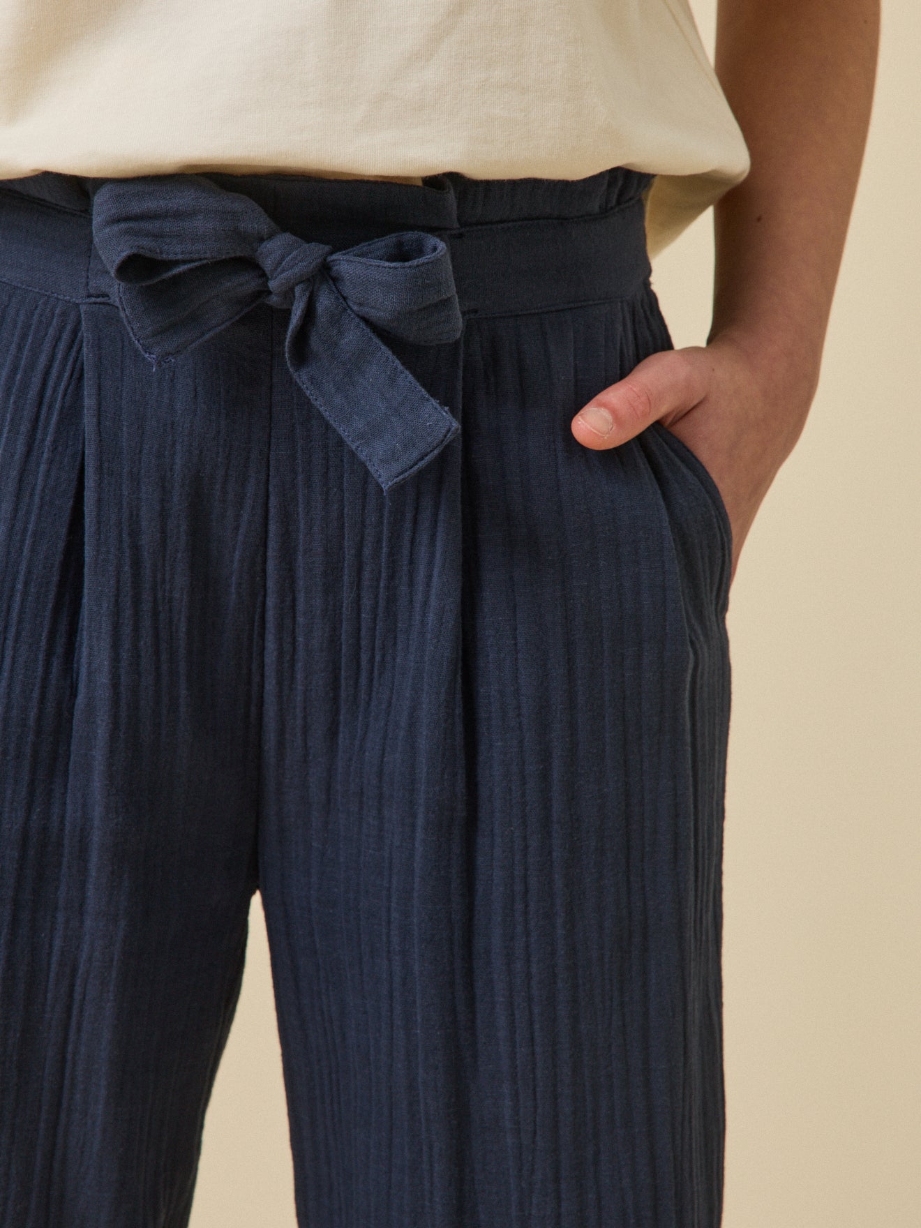Mädchen-Hose aus Baumwollgaze – Kollektion « Junior »