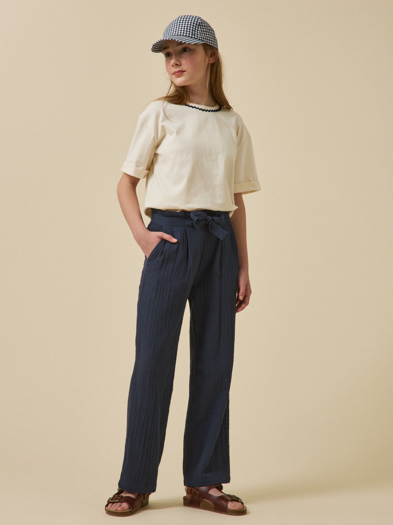 Mädchen-Hose aus Baumwollgaze – Kollektion « Junior »