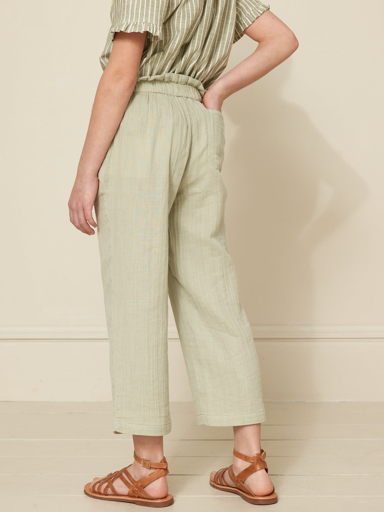 Mädchen-Hose aus Baumwollgaze – Kollektion « Junior »