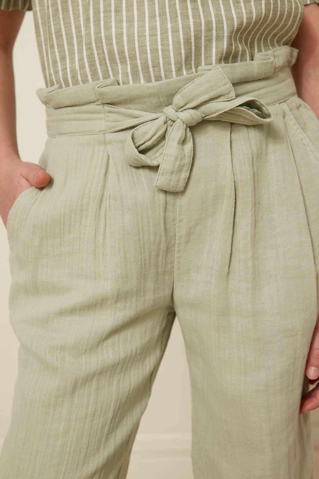 Mädchen-Hose aus Baumwollgaze – Kollektion « Junior »