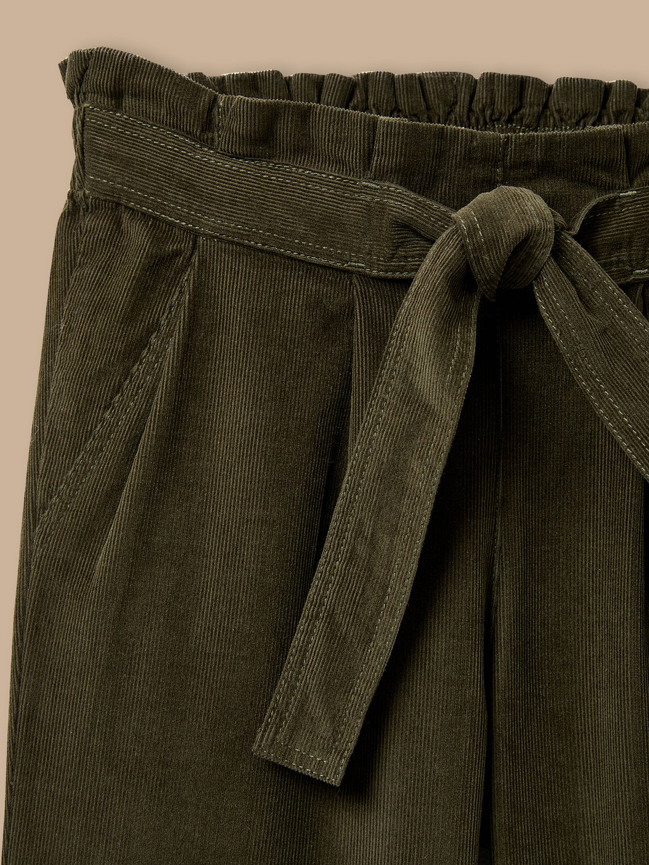 Mädchenhose, weit, aus Velours