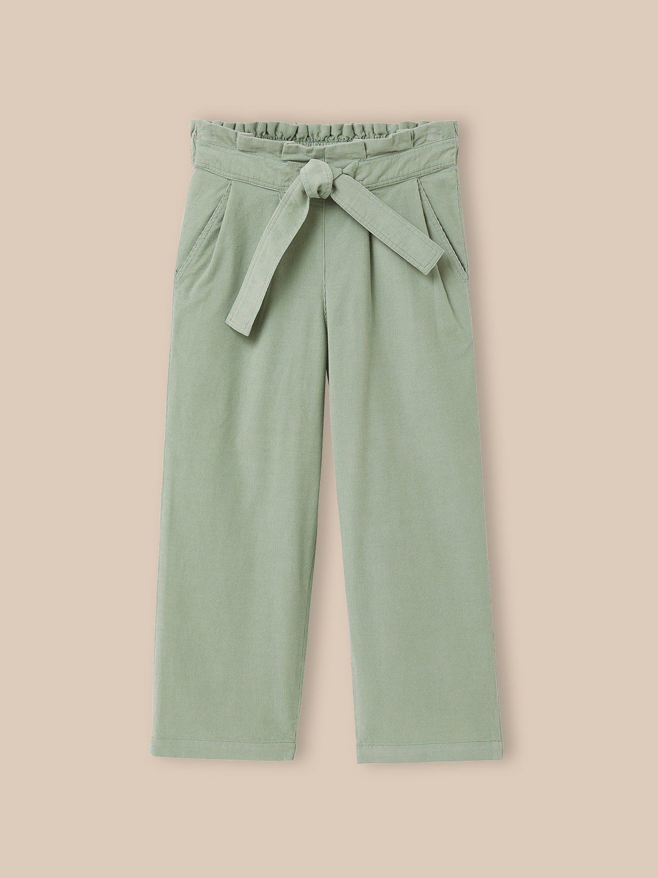 Mädchenhose, weit, aus Velours