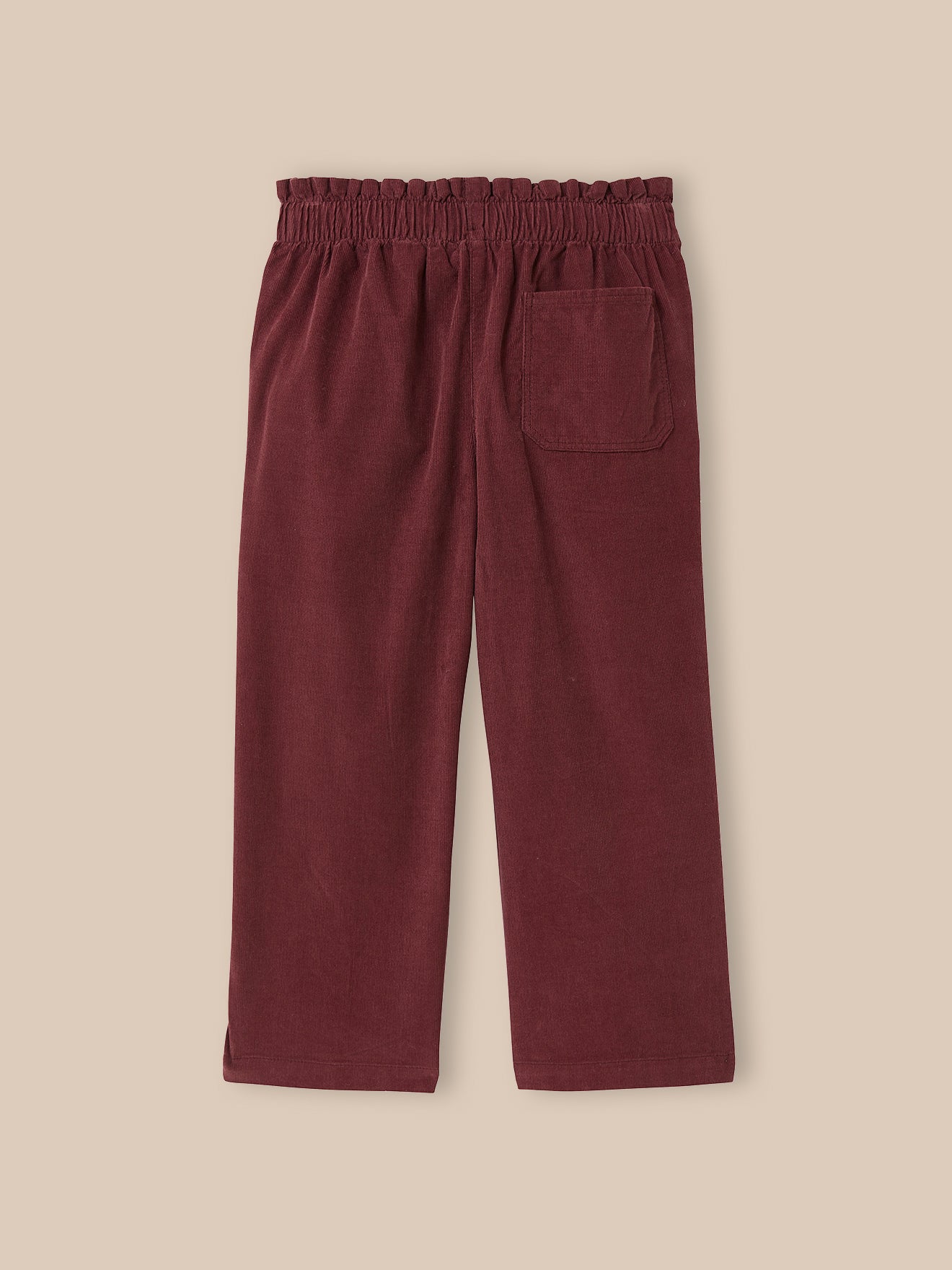 Mädchenhose, weit, aus Velours