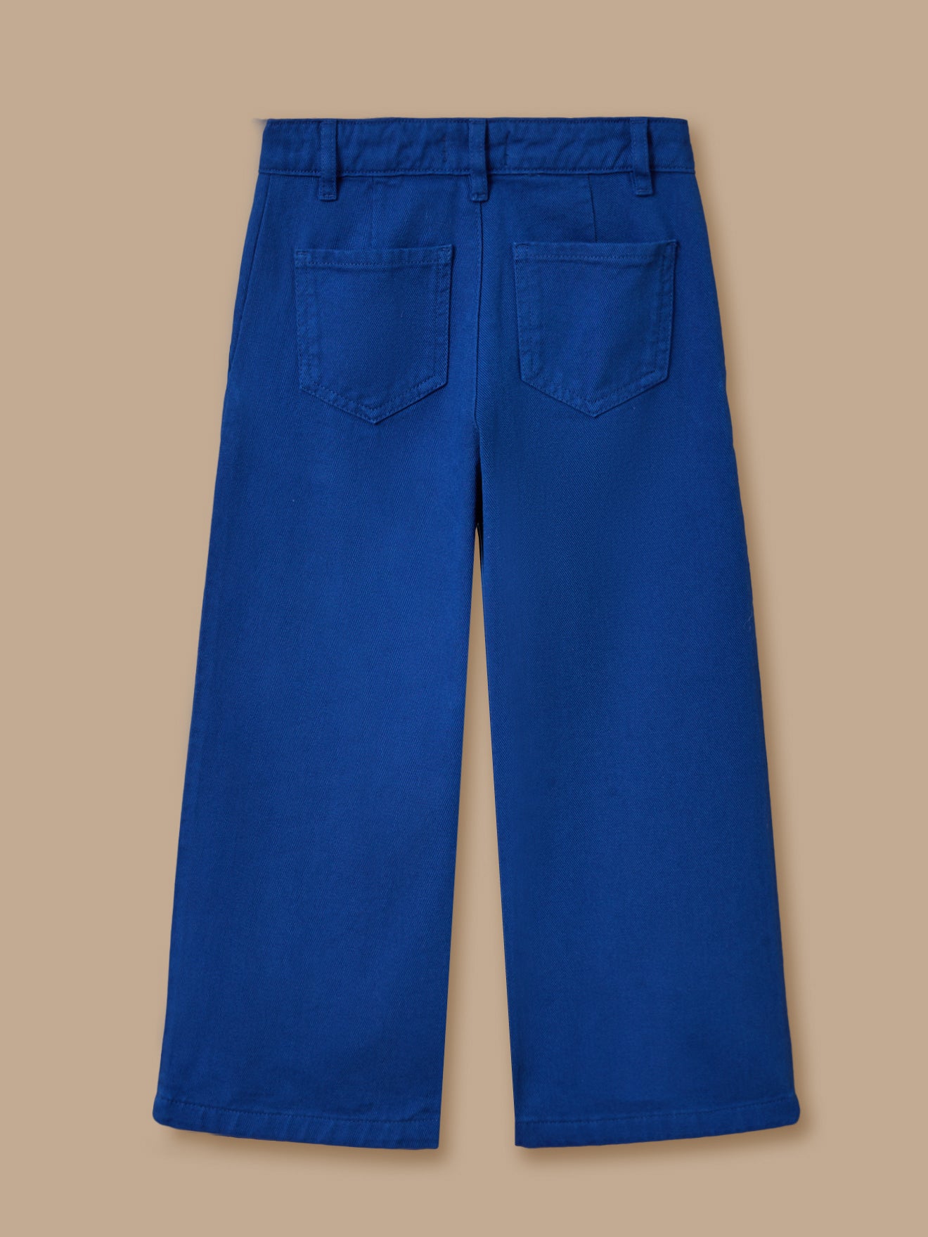 Mädchenhose, weit, aus Twill