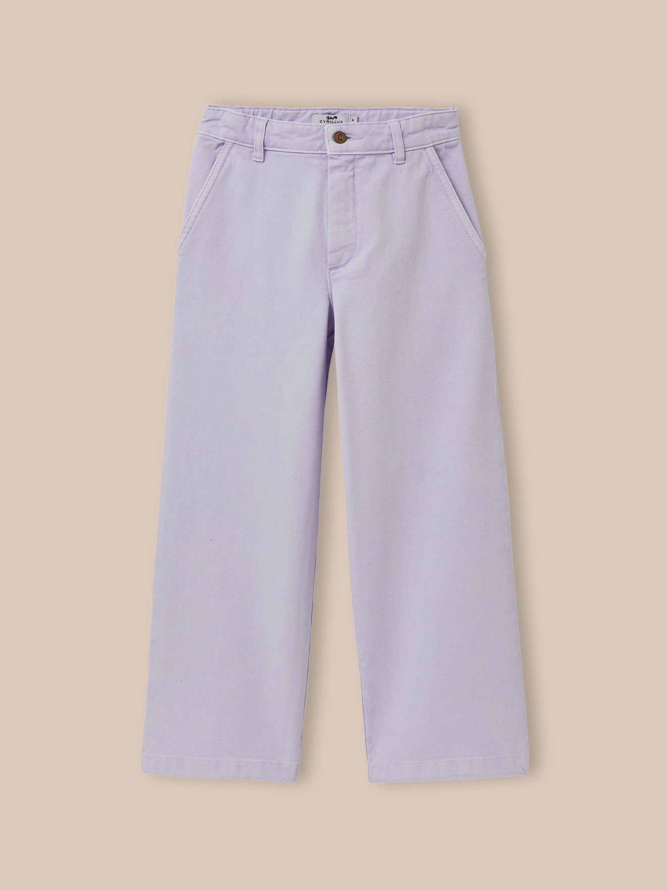 Mädchenhose, weit, aus Twill