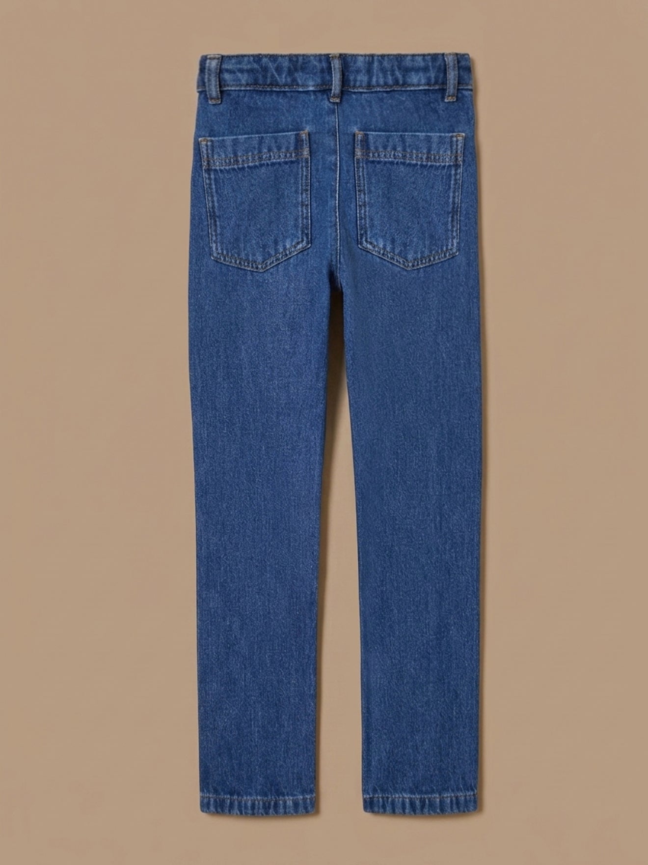 Mädchenhose, gerade geschnitten, aus Denim