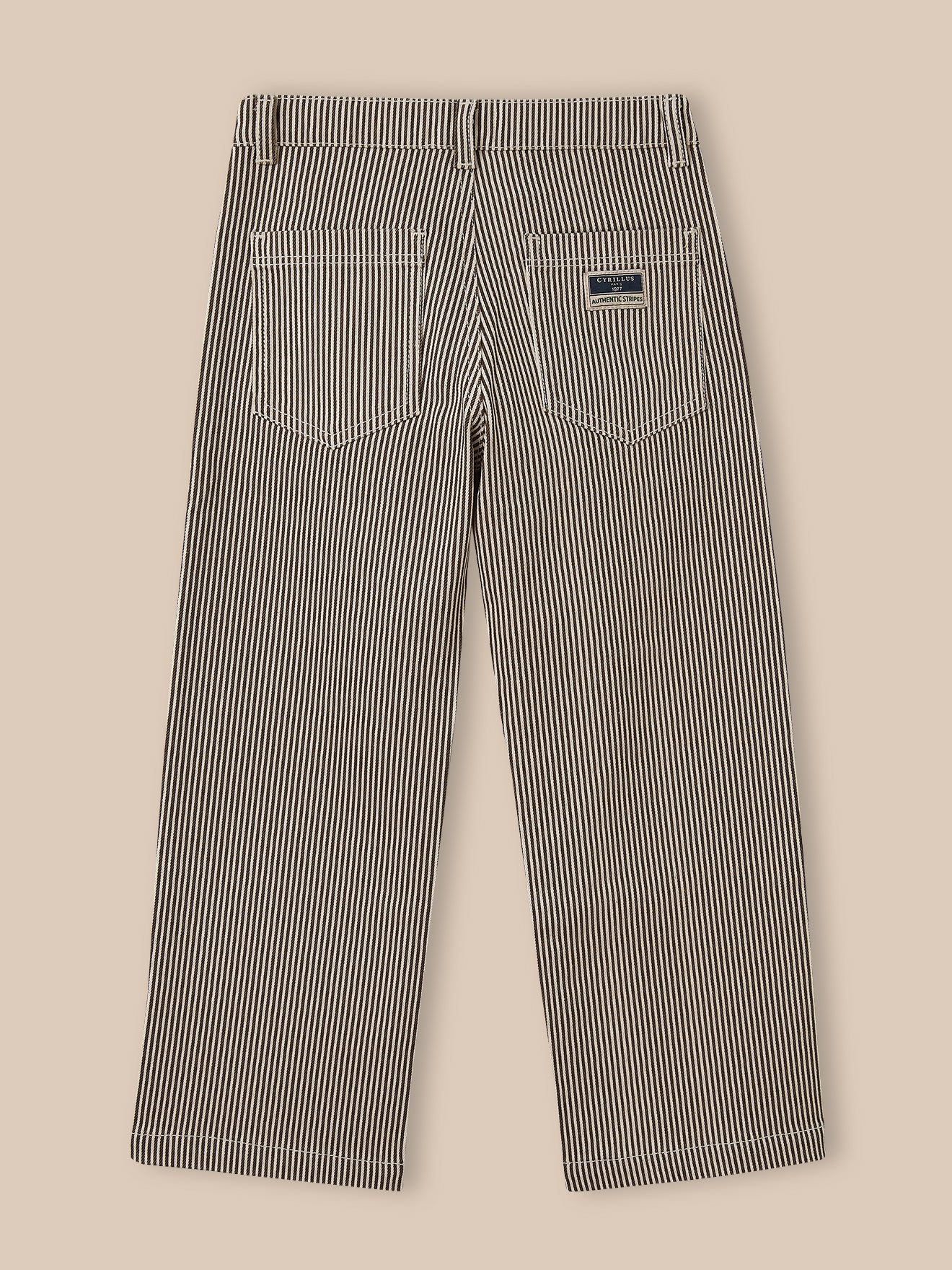 Mädchenhose, gerade geschnitten, gestreift