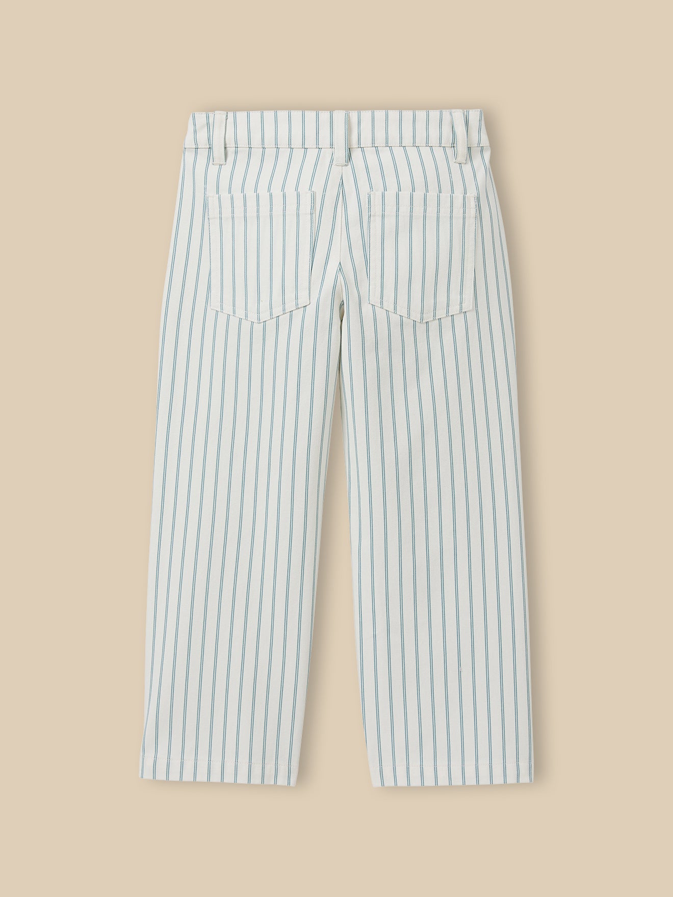 Mädchenhose aus gestreiftem Denim