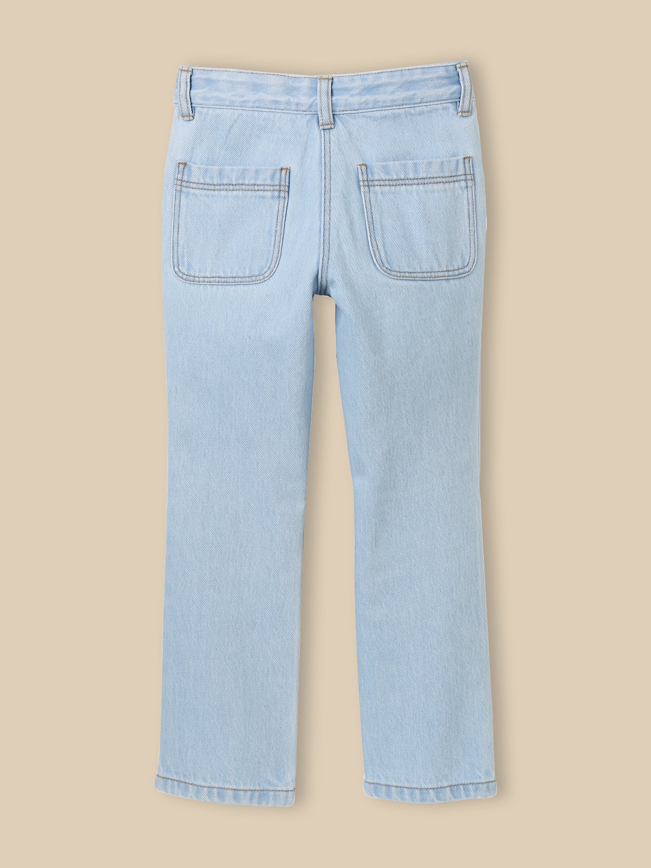 Mädchen-Schlaghose aus Denim