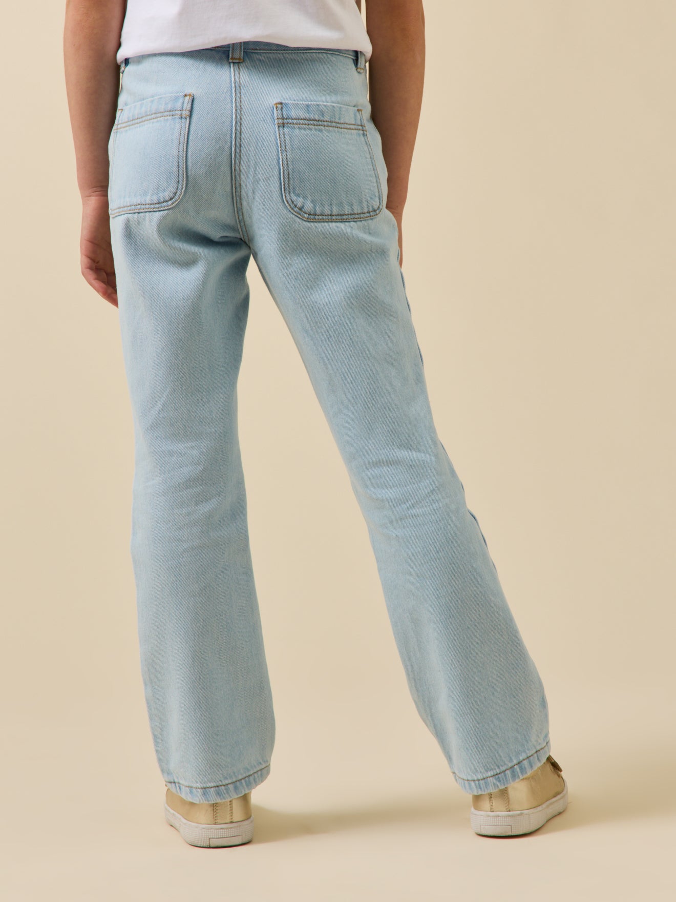 Mädchen-Schlaghose aus Denim