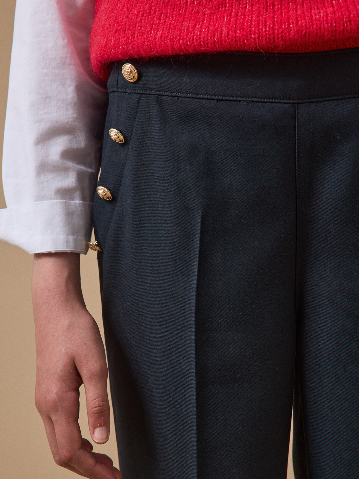 Mädchenhose mit hohem Bund