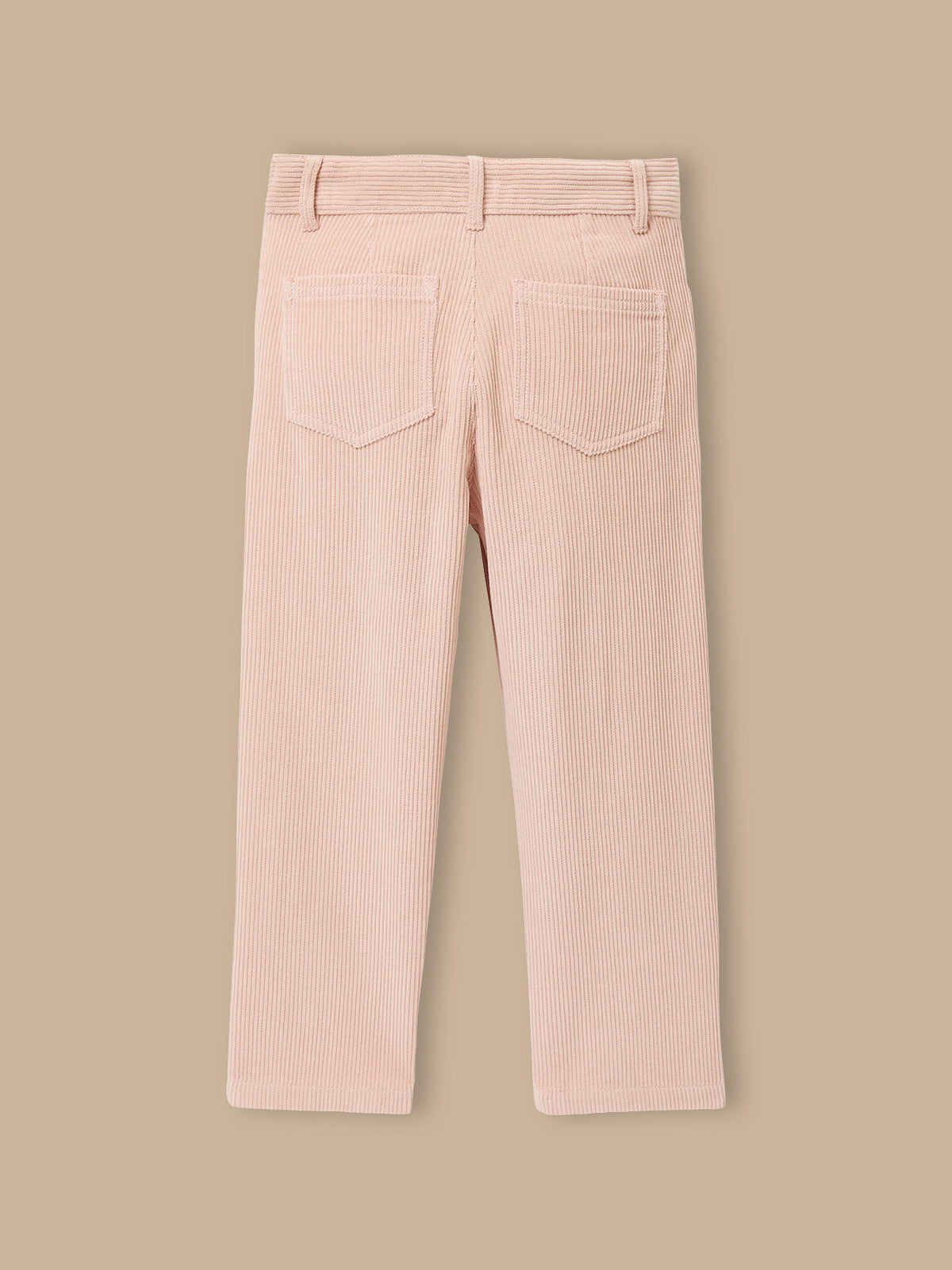 Mädchenhose aus Velours mit geradem Schnitt