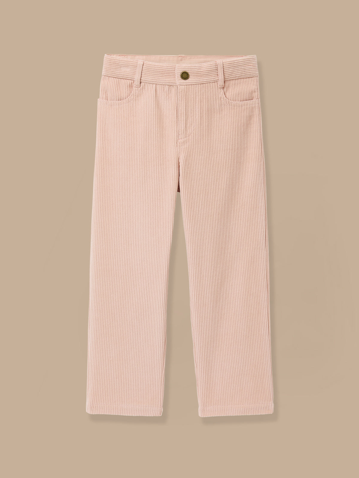 Mädchenhose aus Velours mit geradem Schnitt