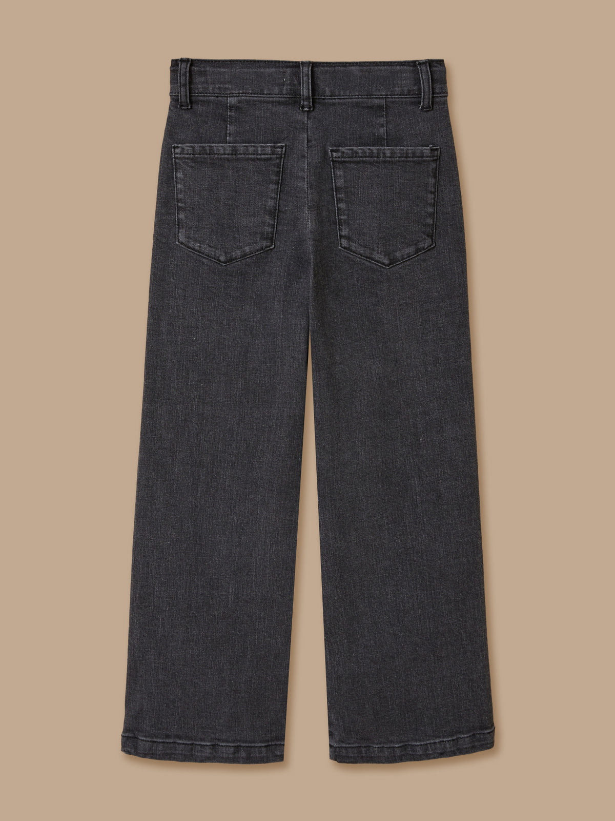 Mädchenhose aus Denim mit weitem Bein
