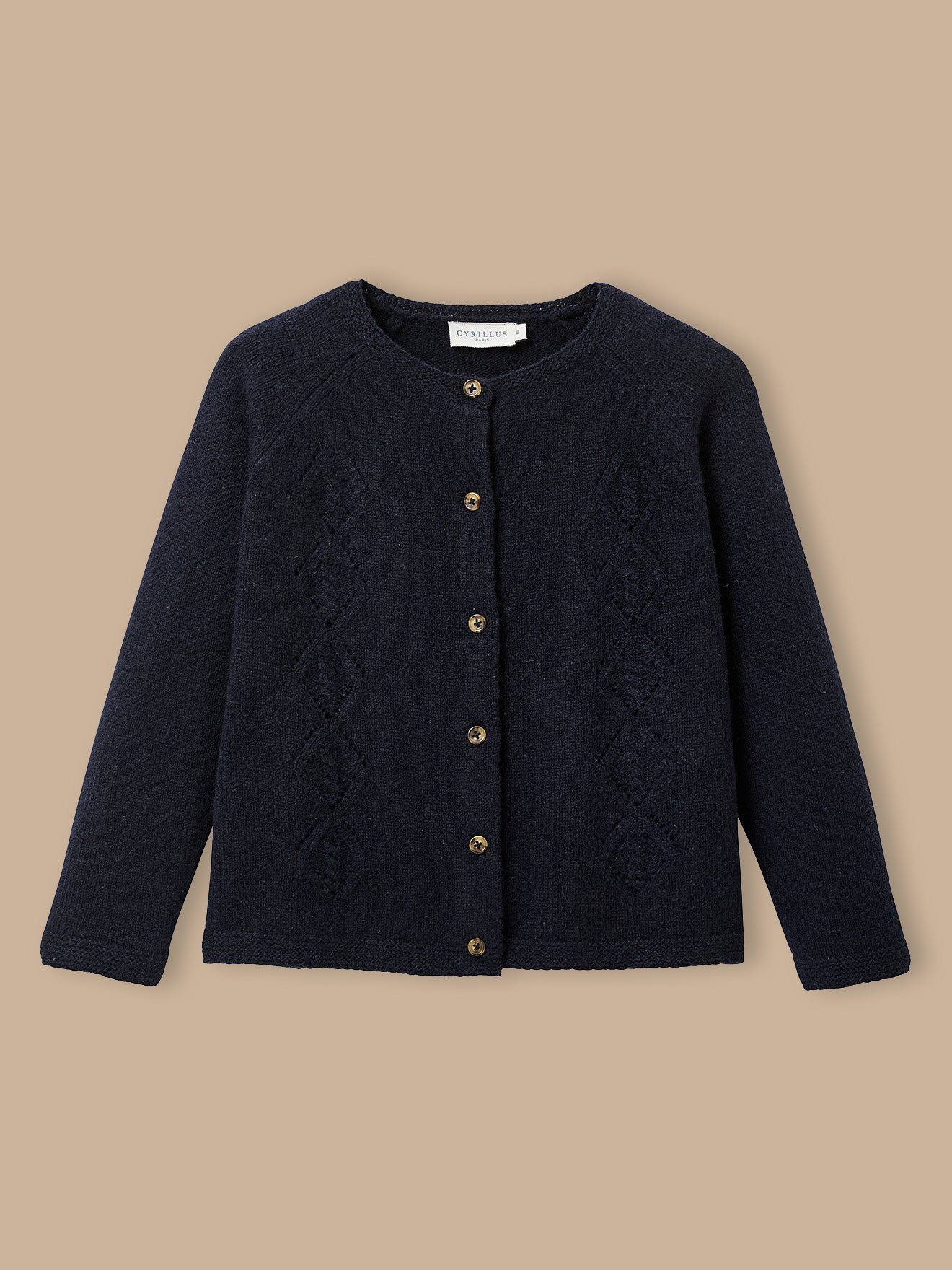 Mädchen-Cardigan aus Merino-Wolle