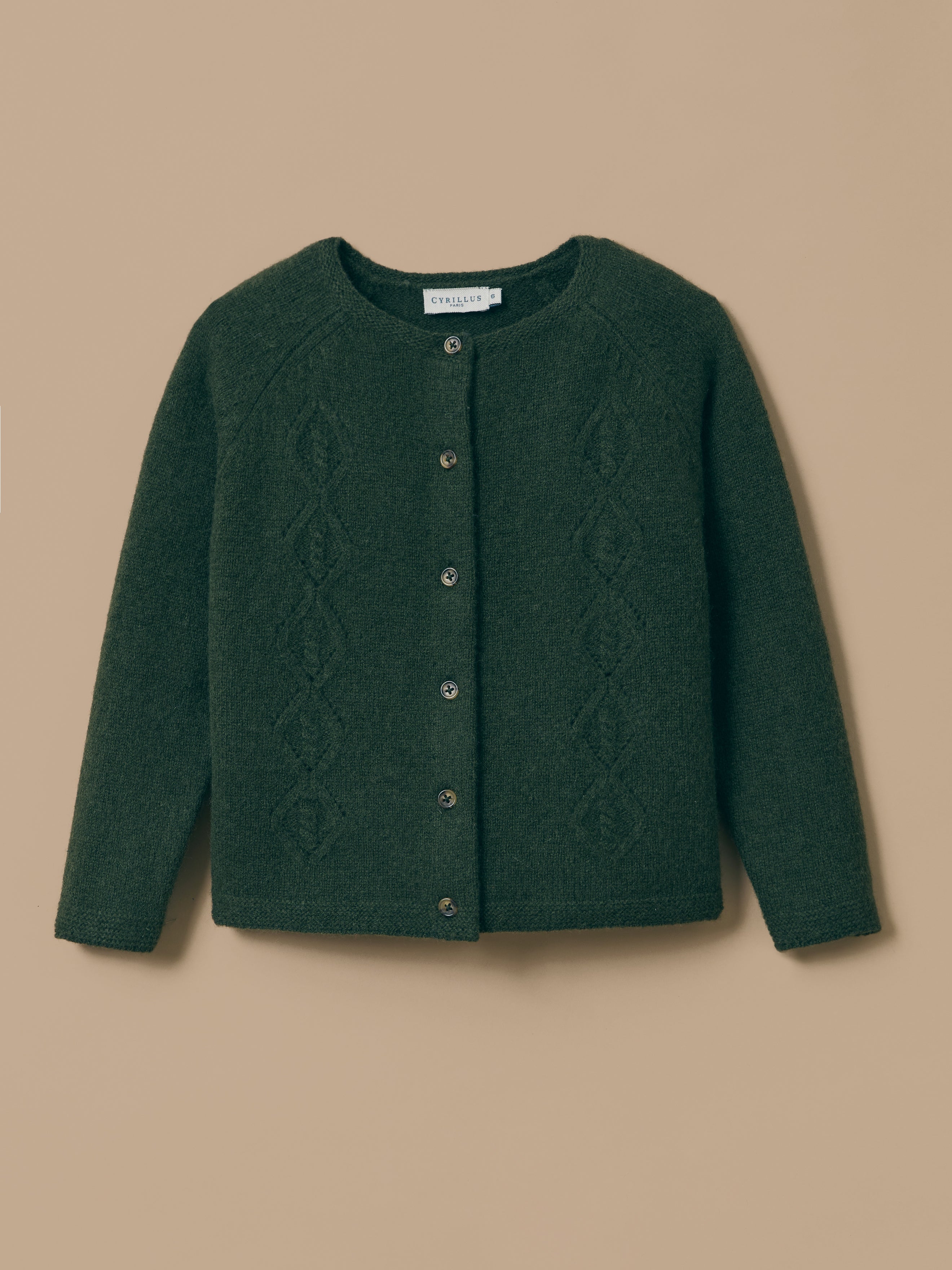 Mädchen-Cardigan aus Merino-Wolle