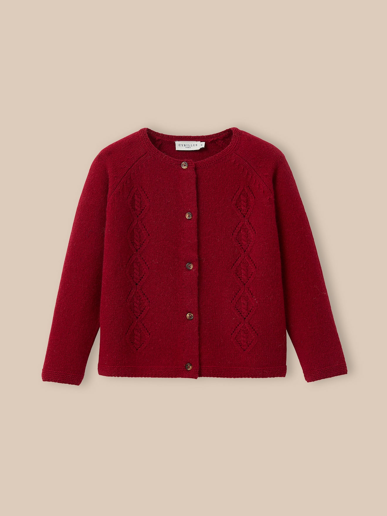 Mädchen-Cardigan aus Merino-Wolle